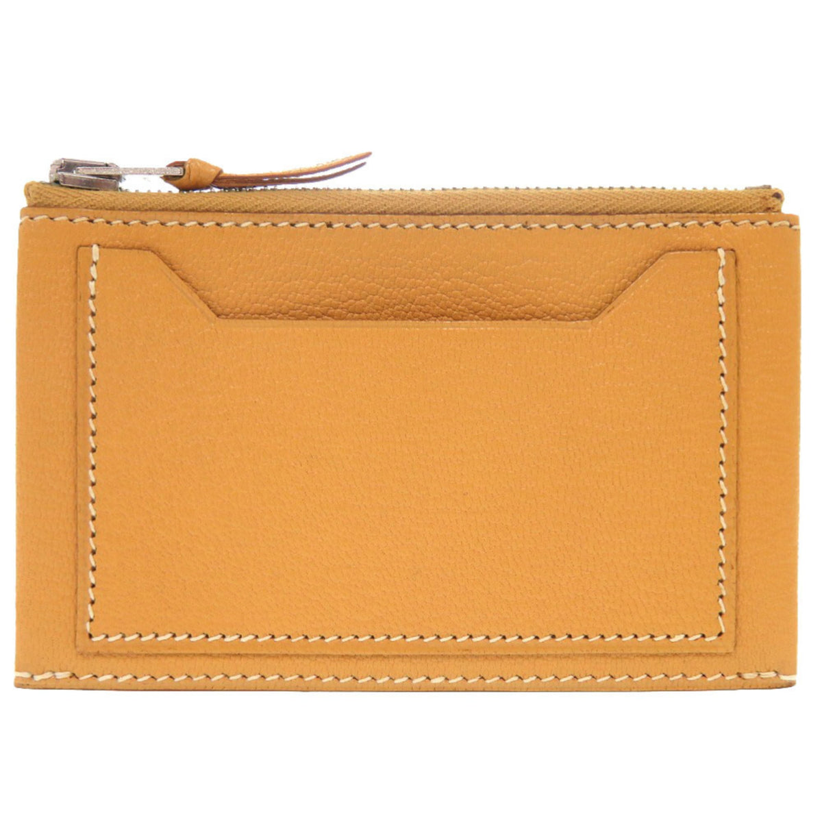 Hermes Natural Sable Chevre Leather Coin Purse/Coin Case (Pre-Owned)