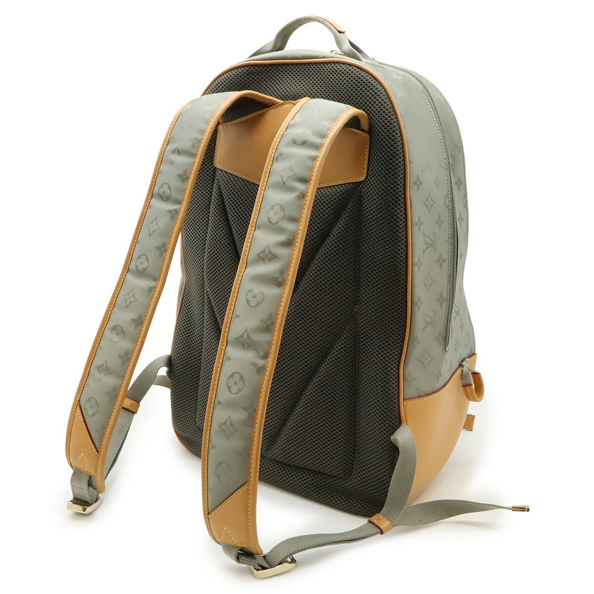 Louis Vuitton Gray Canvas Backpack (Pre-Owned)