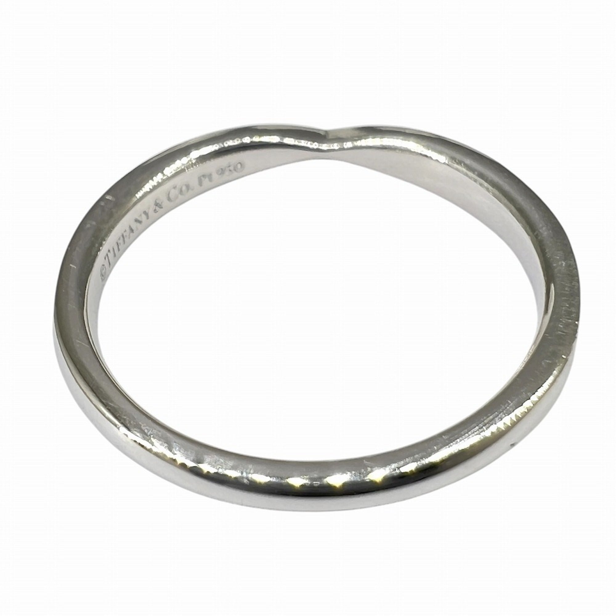 Tiffany Platinum Platinum 950 Band Ring (Pre-Owned)