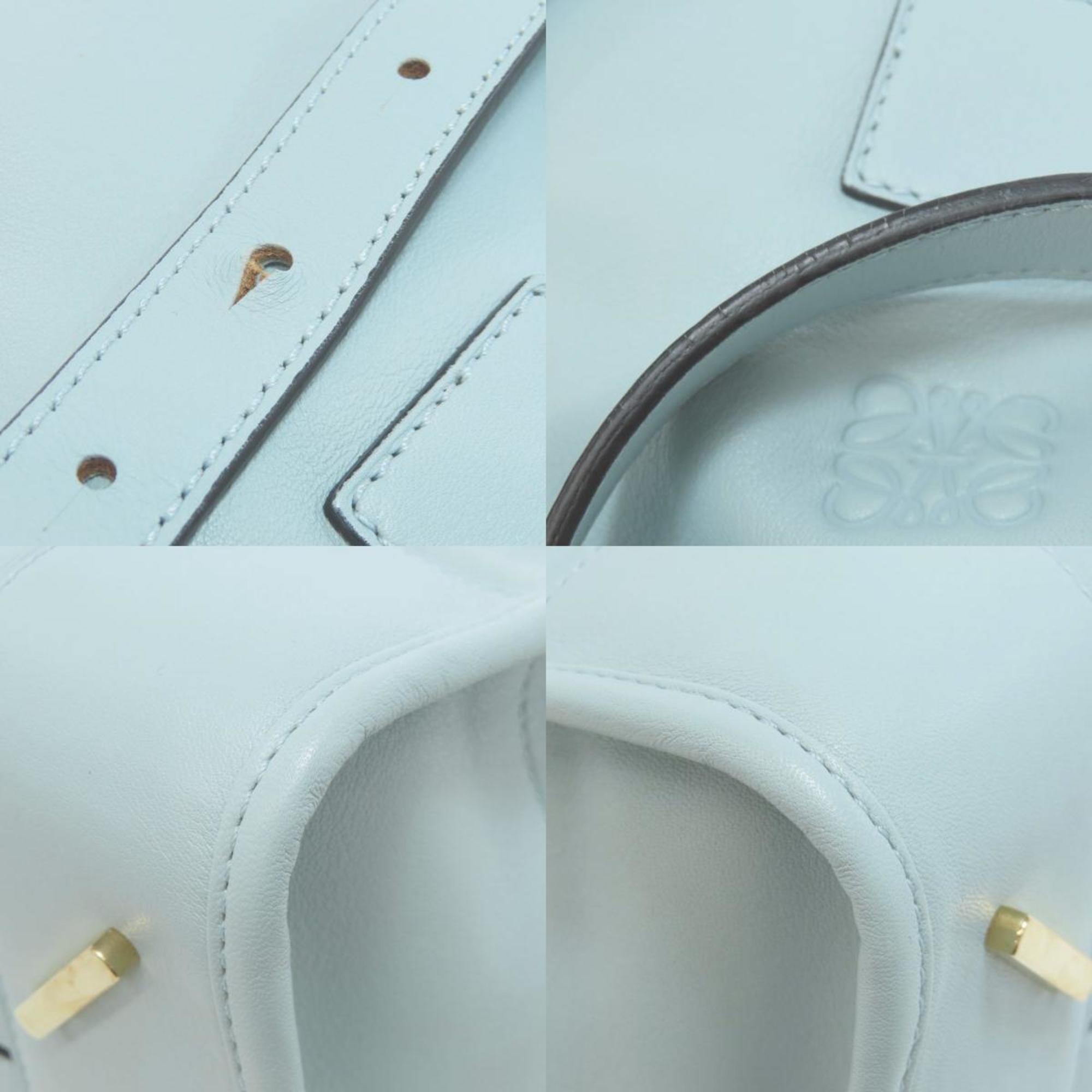 Loewe Light Blue Leather Handbag (Pre-Owned)
