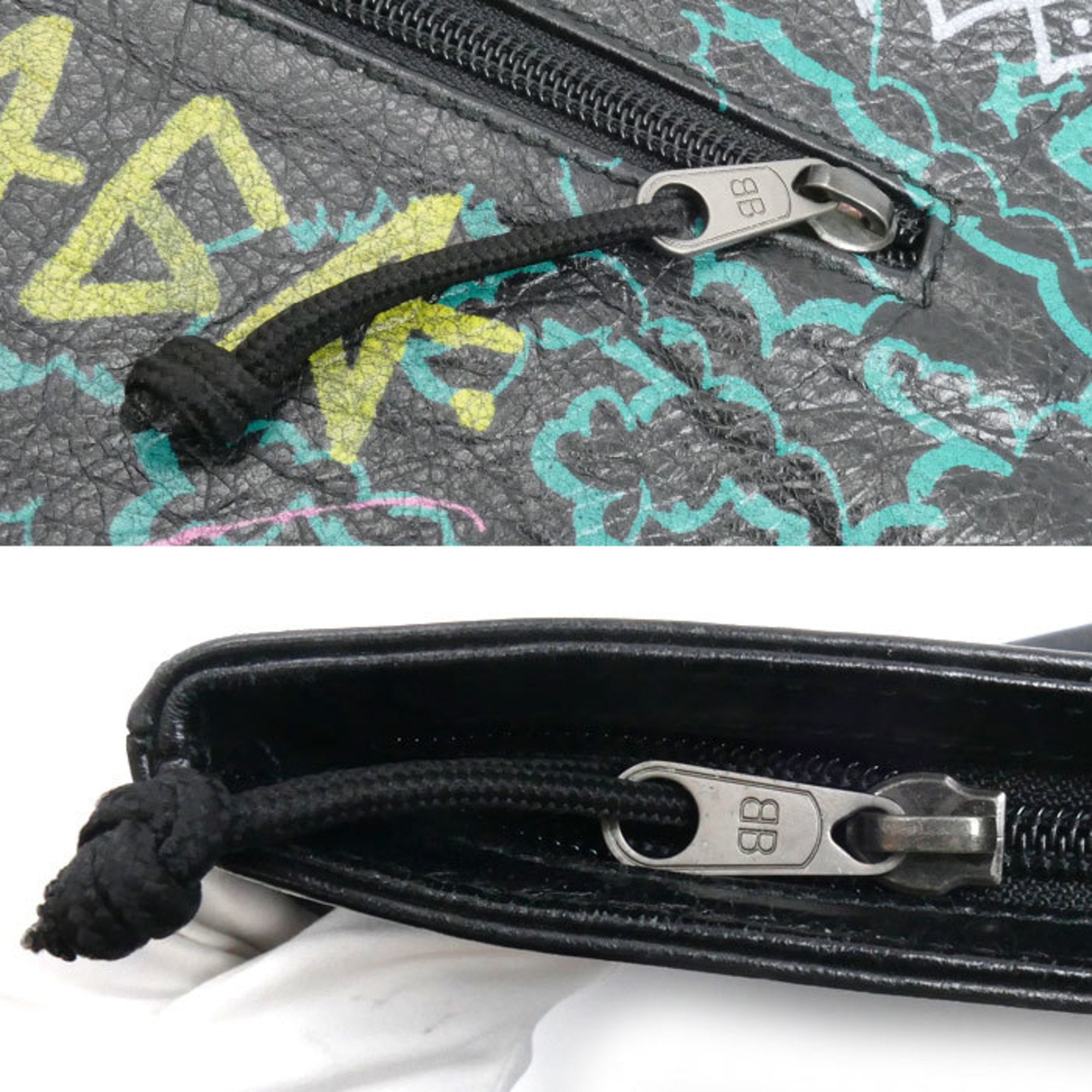 Balenciaga Black Leather Clutch Bag (Pre-Owned)