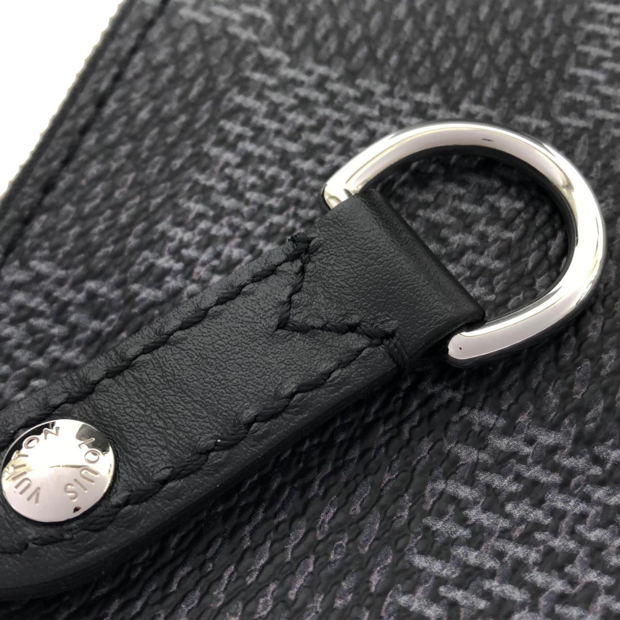 Louis Vuitton Graphite Coated Canvas Pouch Shoulder Bag (Pre-Owned)