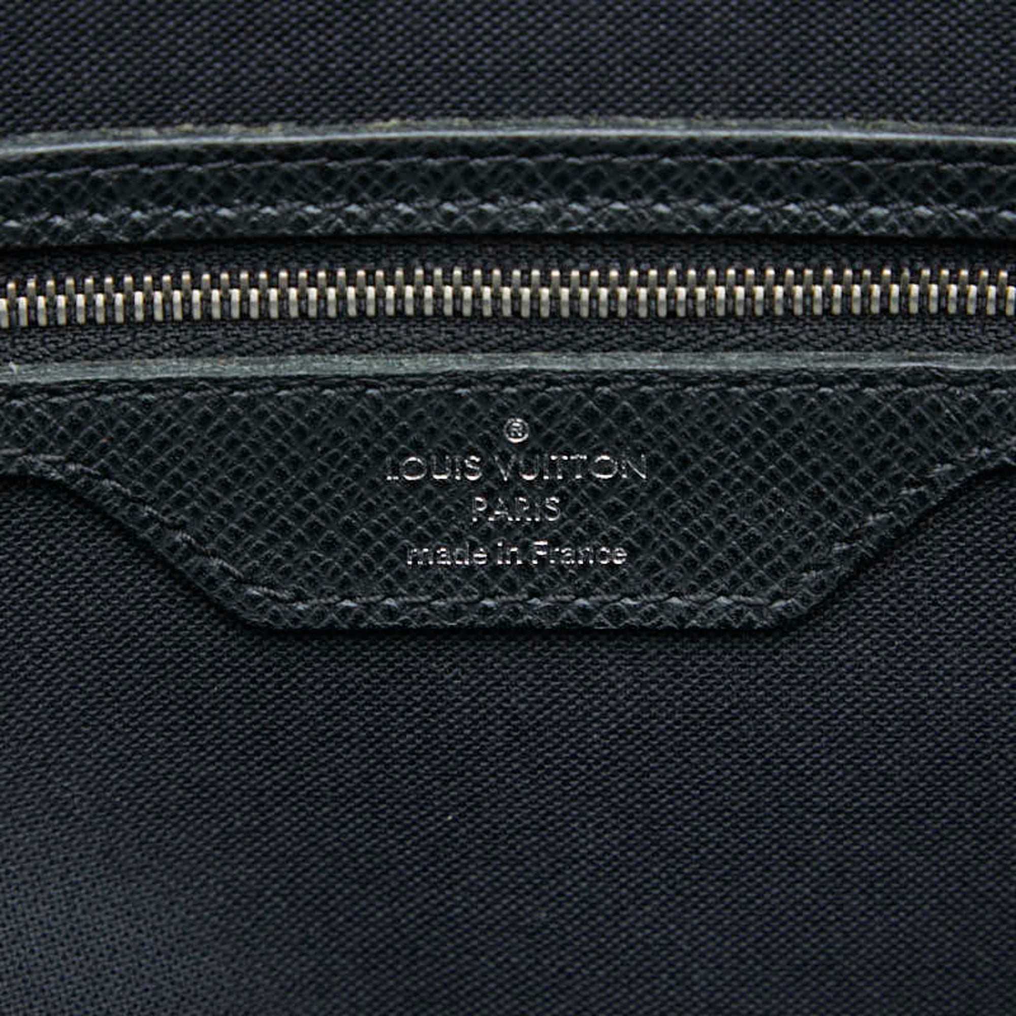 Louis Vuitton Ardoise Black Leather Briefcase (Pre-Owned)