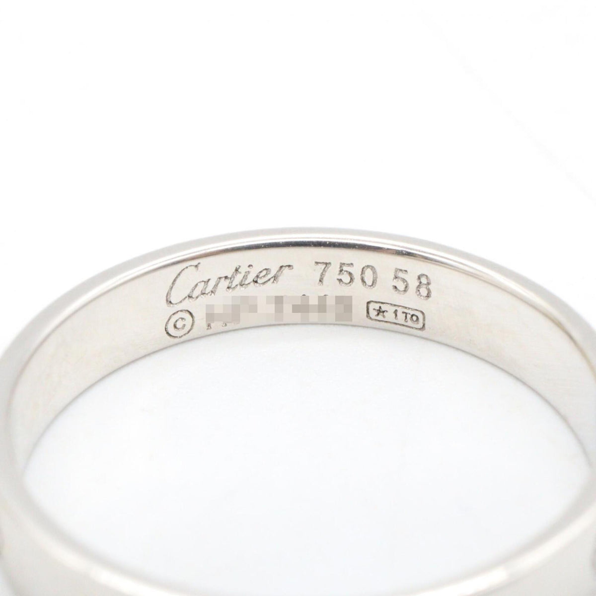 Cartier White Gold White Gold (18K) Band Ring (Pre-Owned)