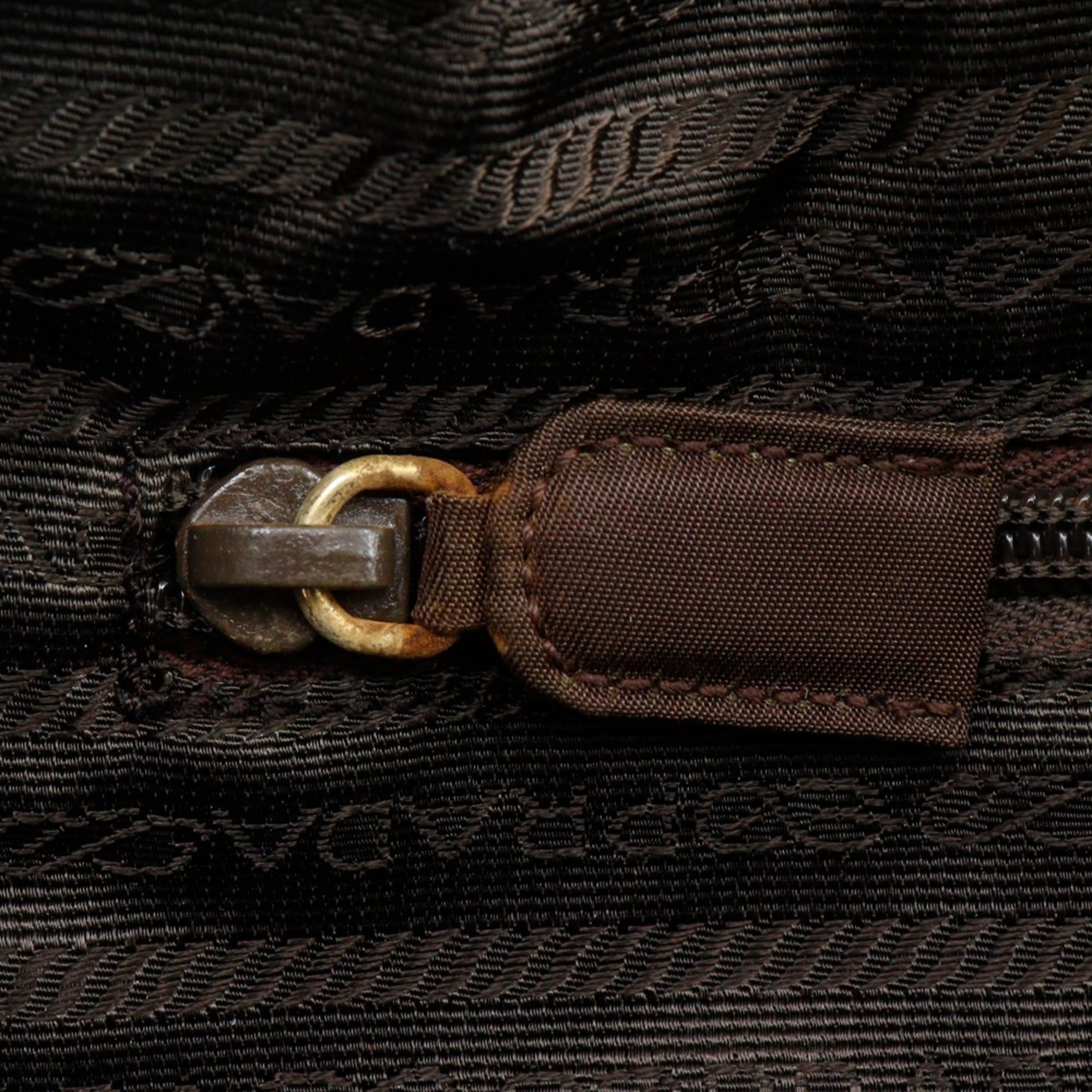 Prada Brown Nylon Handbag (Pre-Owned)