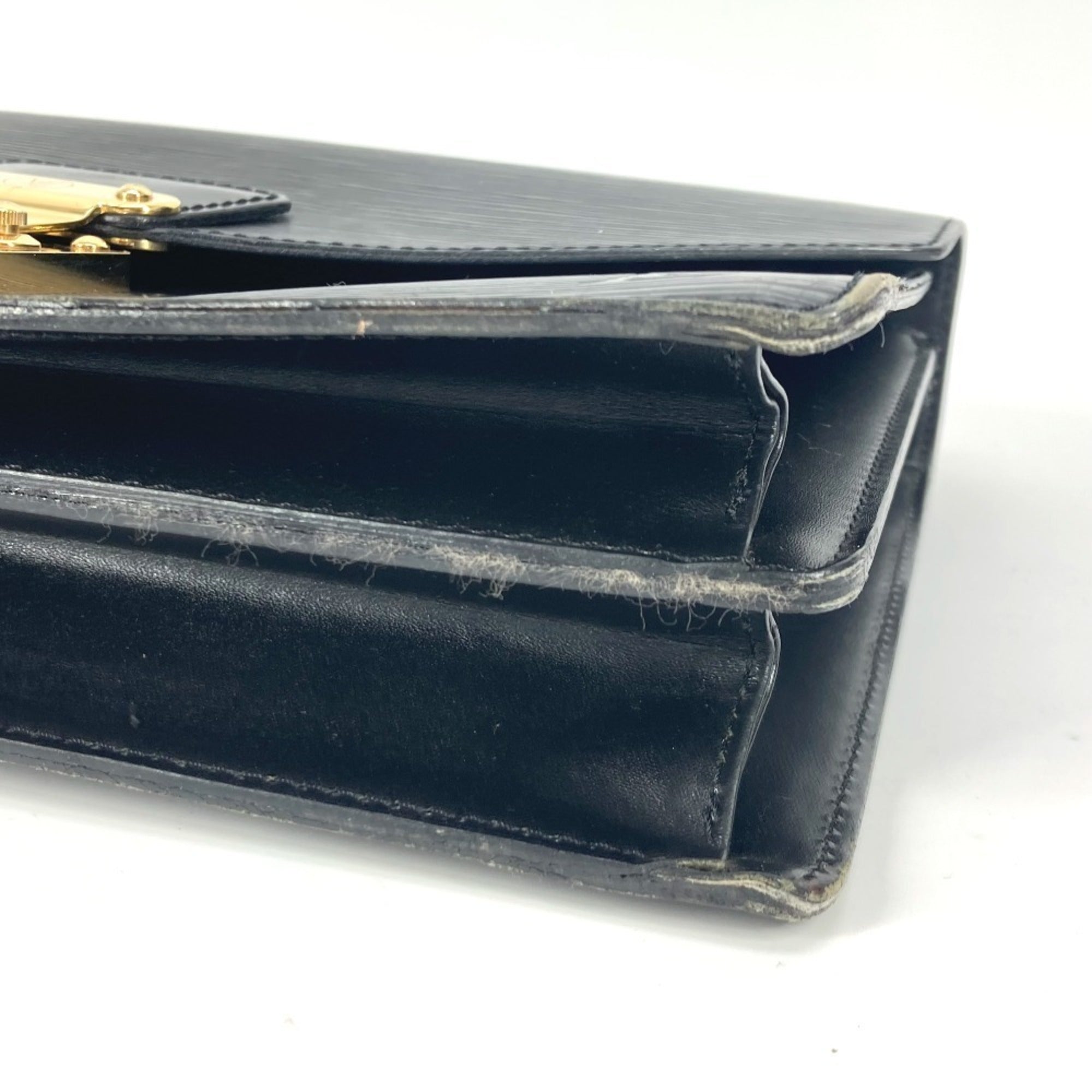 Louis Vuitton Black Noir Epi Leather Handbag (Pre-Owned)
