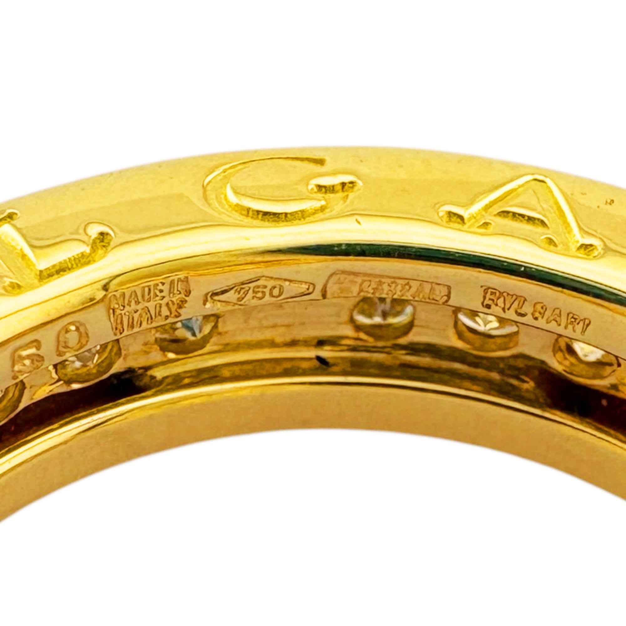Bvlgari Gold Gold (18K) Band Ring (Pre-Owned)