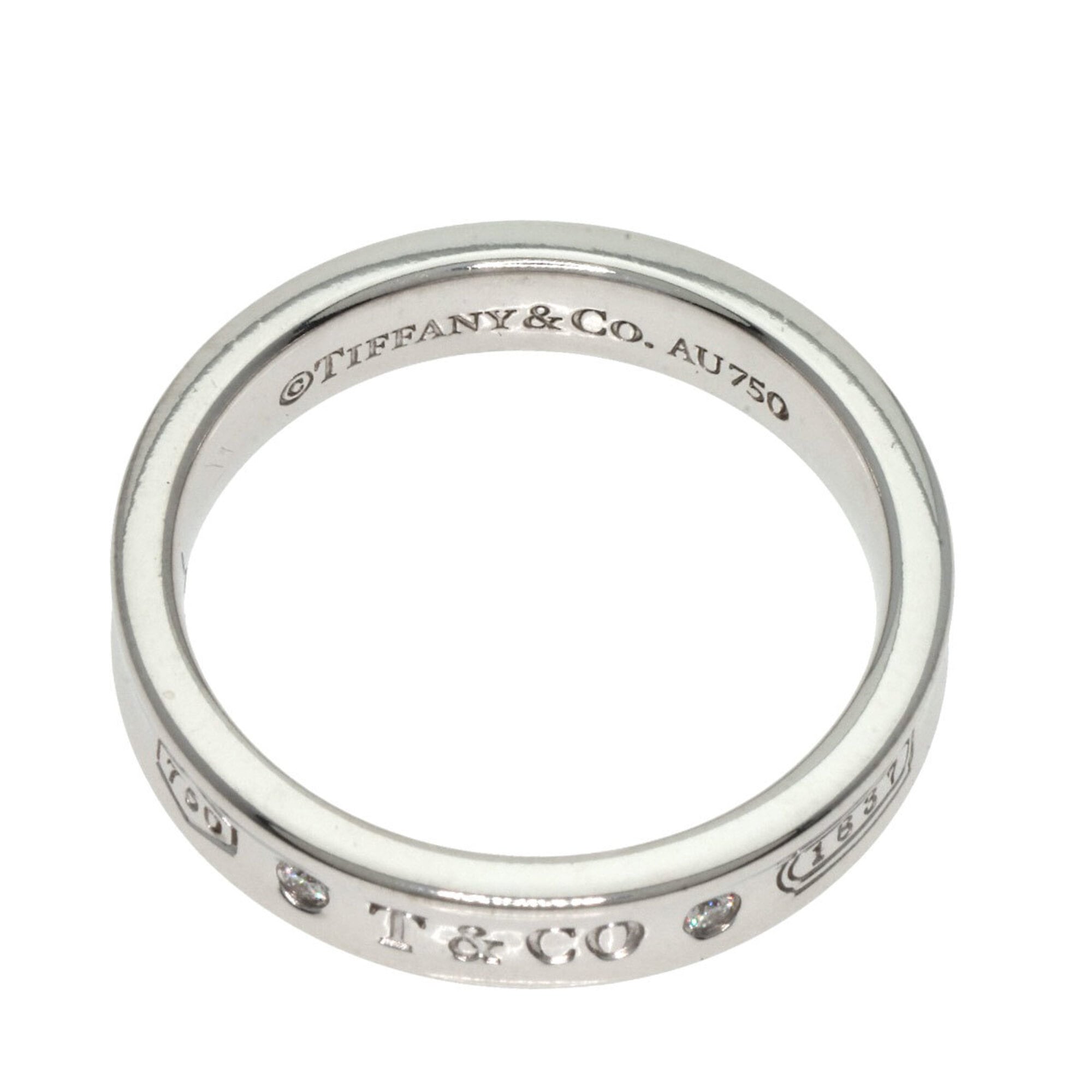 Tiffany White Gold White Gold (18K) Band Ring (Pre-Owned)