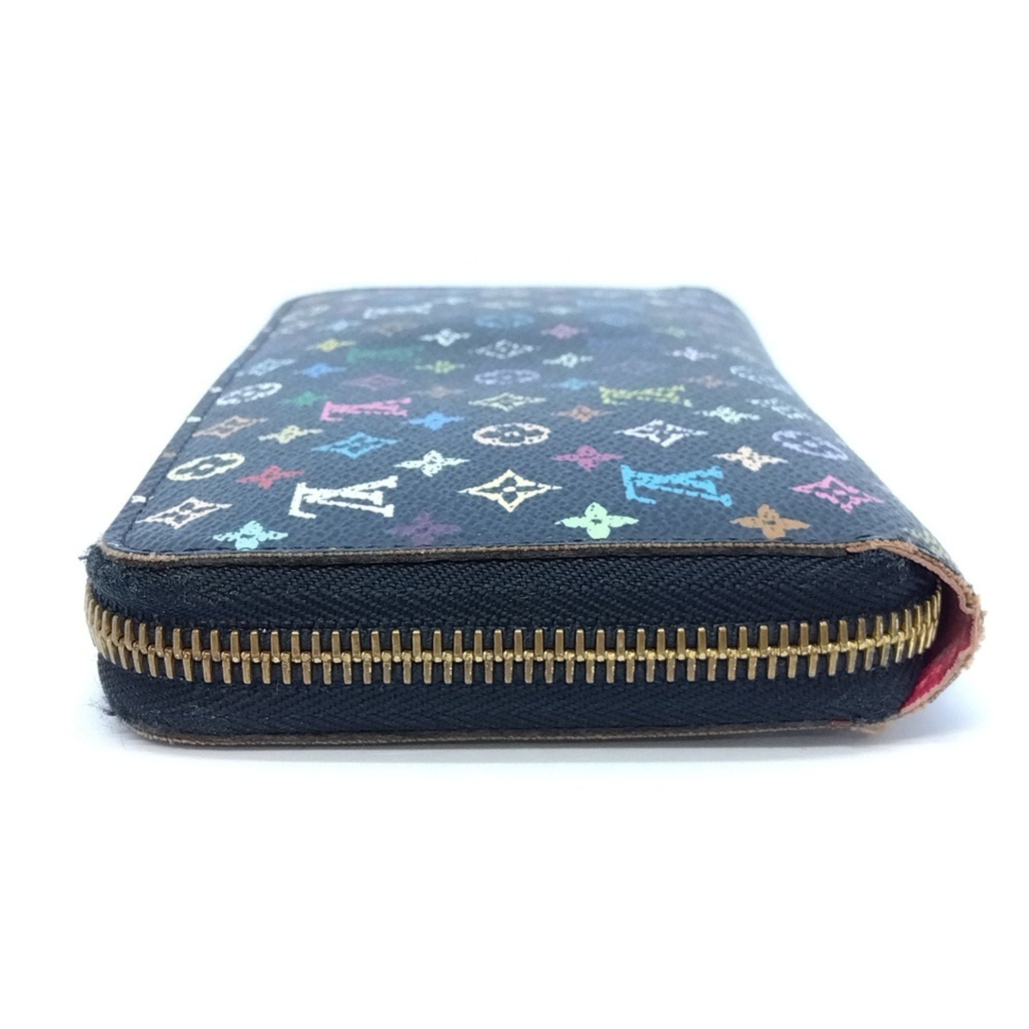 Louis Vuitton Black Multi-Color Noir Monogram Multicolore Long Wallet (Bi-Fold) (Pre-Owned)