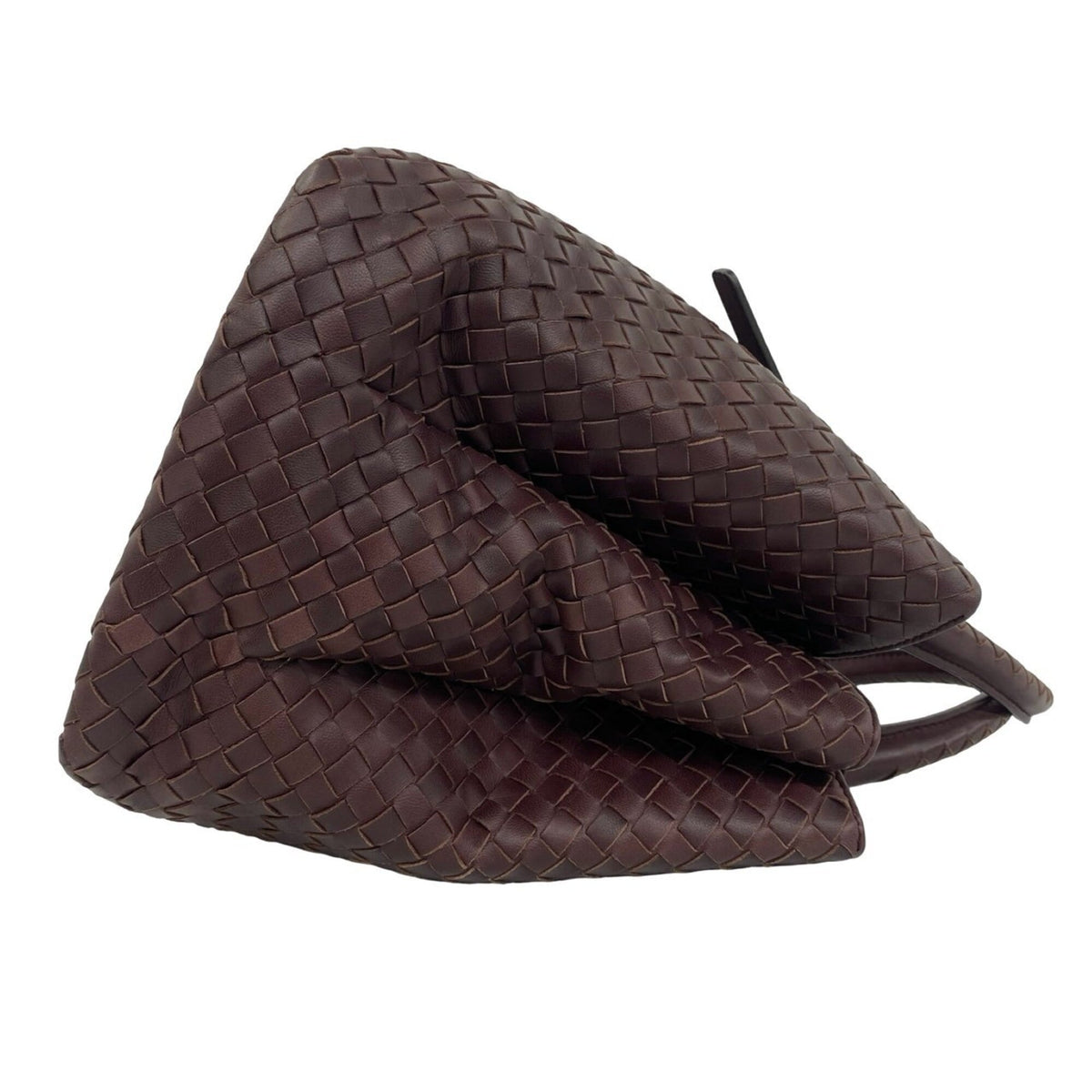 Bottega Veneta Brown Leather Boston Bag Handbag (Pre-Owned)