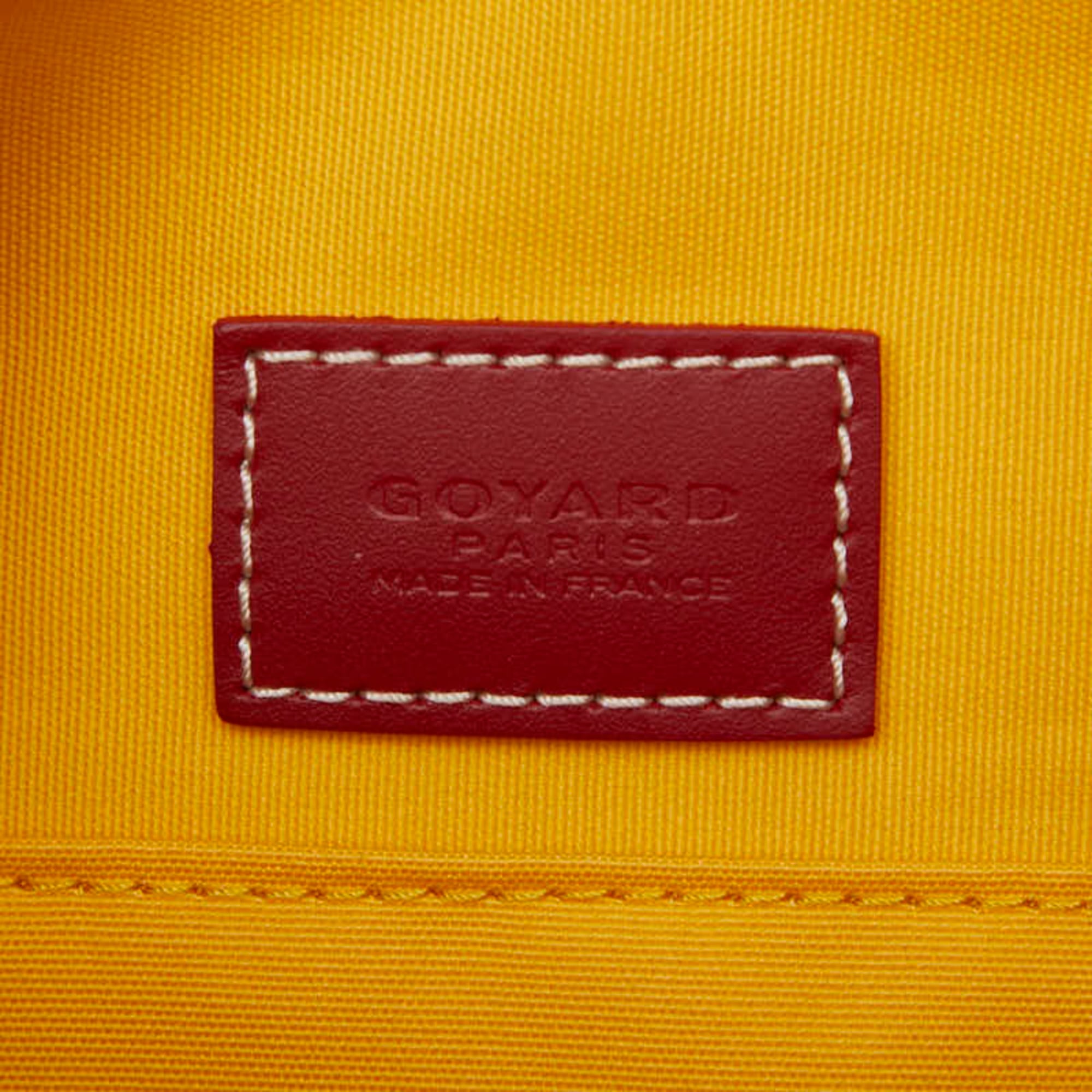 Goyard Red Color Pvc Leather Handbag (Pre-Owned)