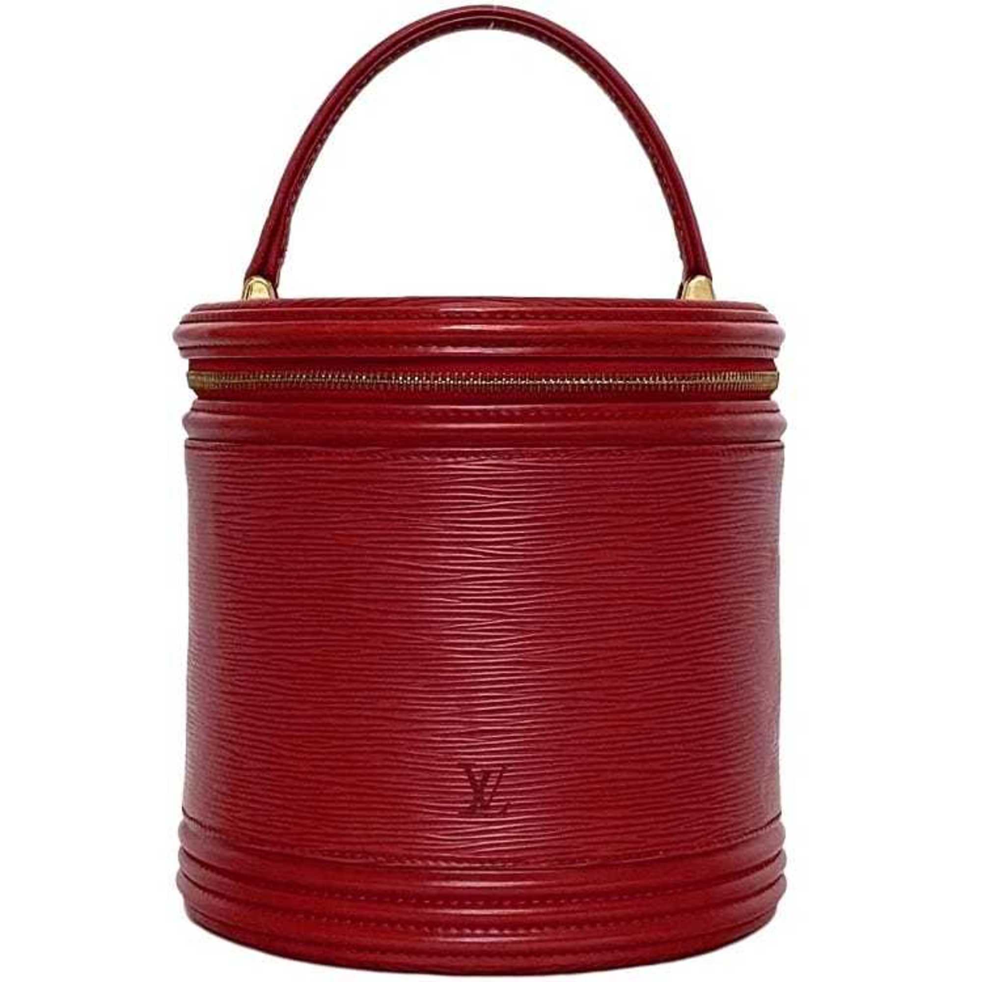 Louis Vuitton Castilian Red Epi Leather Handbag Vanity Bag (Pre-Owned)