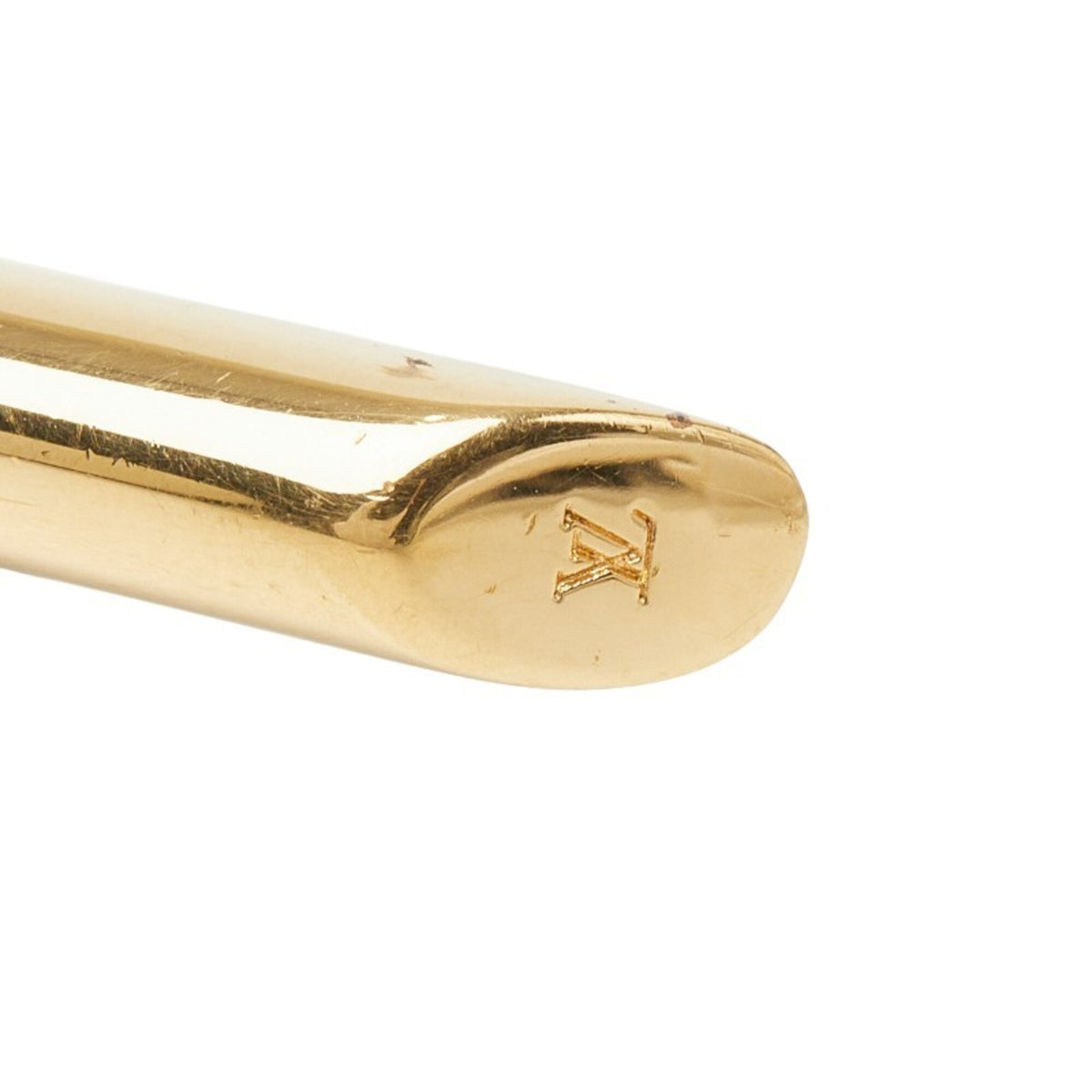 Louis Vuitton Gold Silver Metal Band Ring (Pre-Owned)