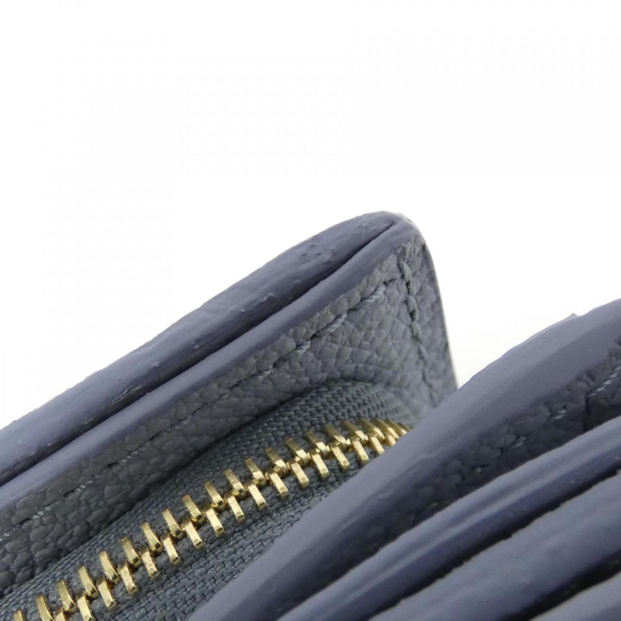 Louis Vuitton Blue Leather Wallet (Tri-Fold) (Pre-Owned)