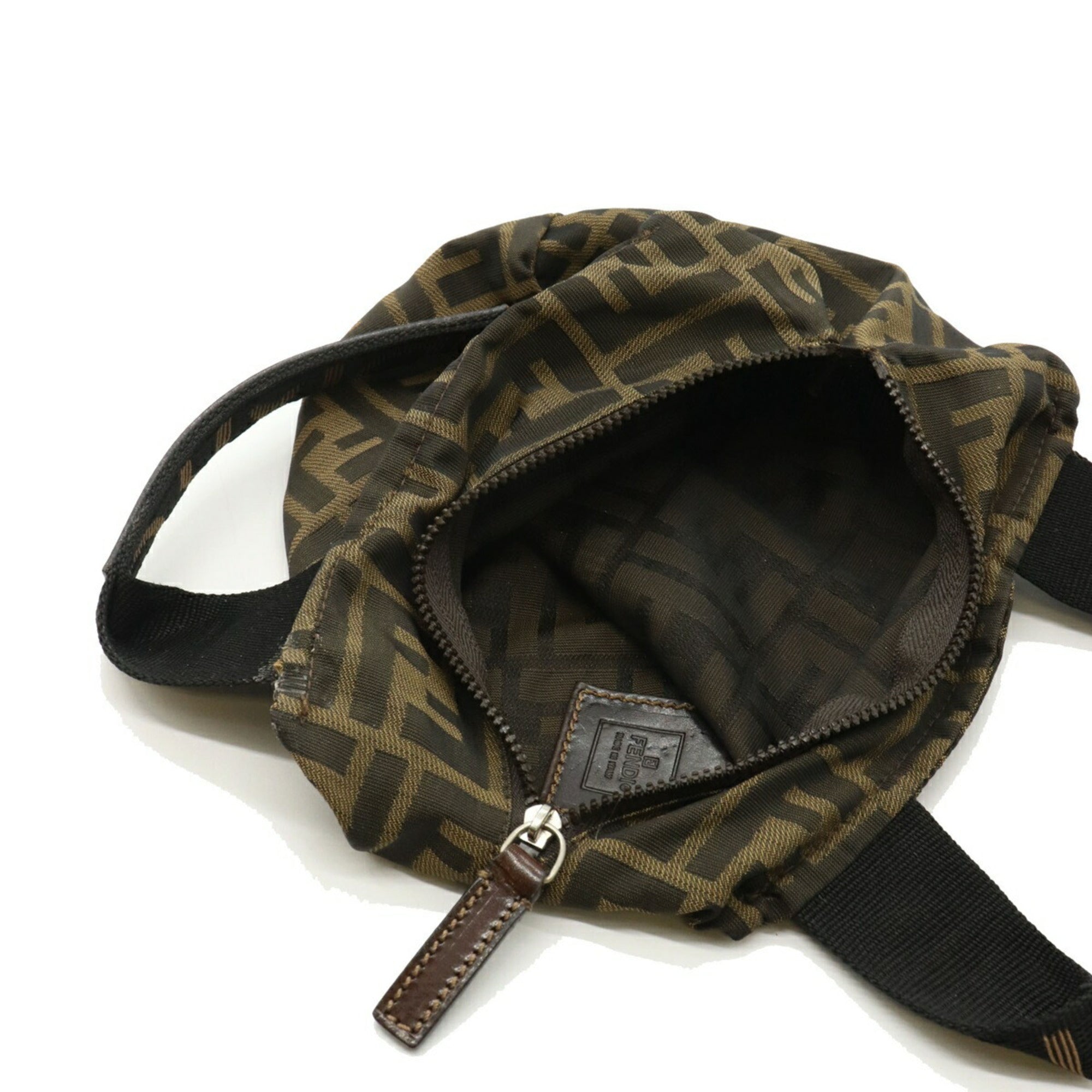 Fendi Khaki Nylon Handbag (Pre-Owned)