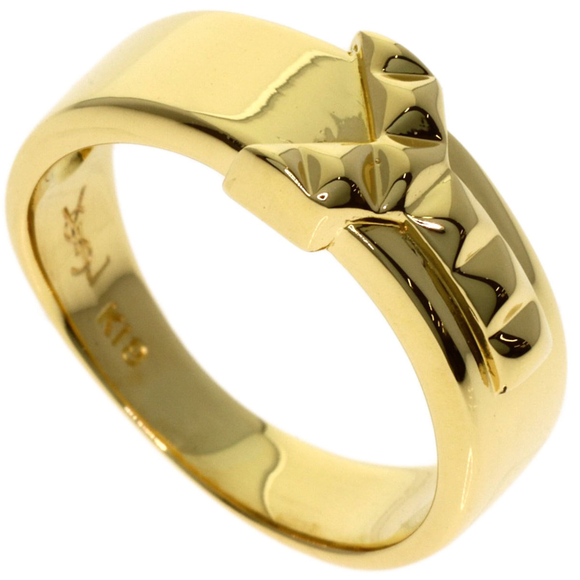 Yves Saint Laurent Yellow Gold (18K) Band Ring (Pre-Owned)