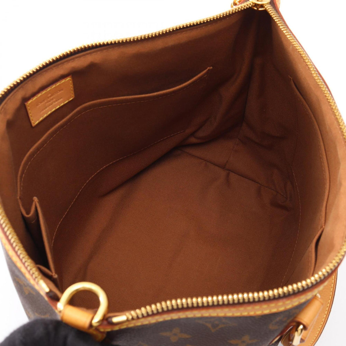 Louis Vuitton Monogram Brown Coated Canvas Leather Handbag (Pre-Owned)