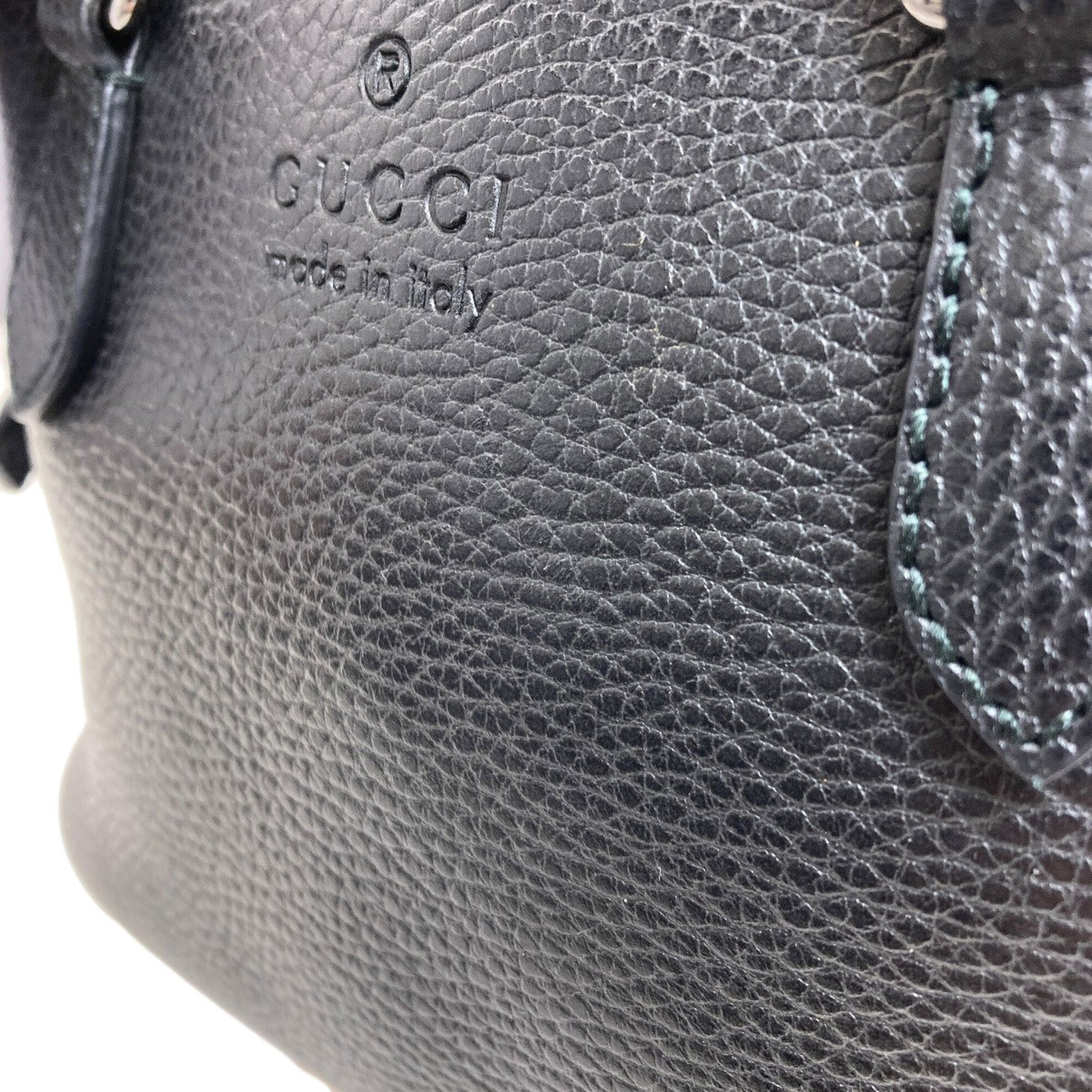 Gucci Black Leather Handbag (Pre-Owned)