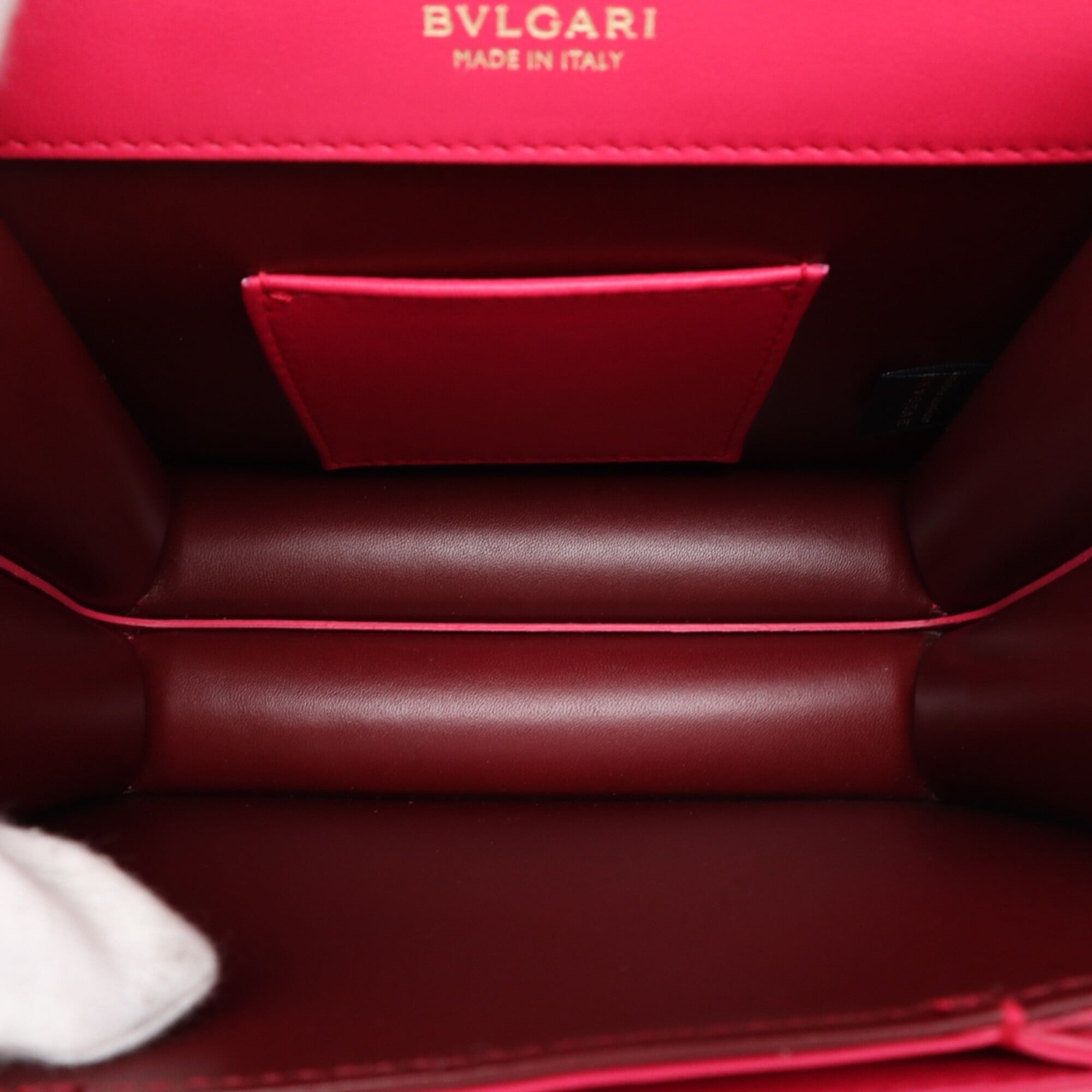Bvlgari Pink Leather Handbag Shoulder Bag (Pre-Owned)