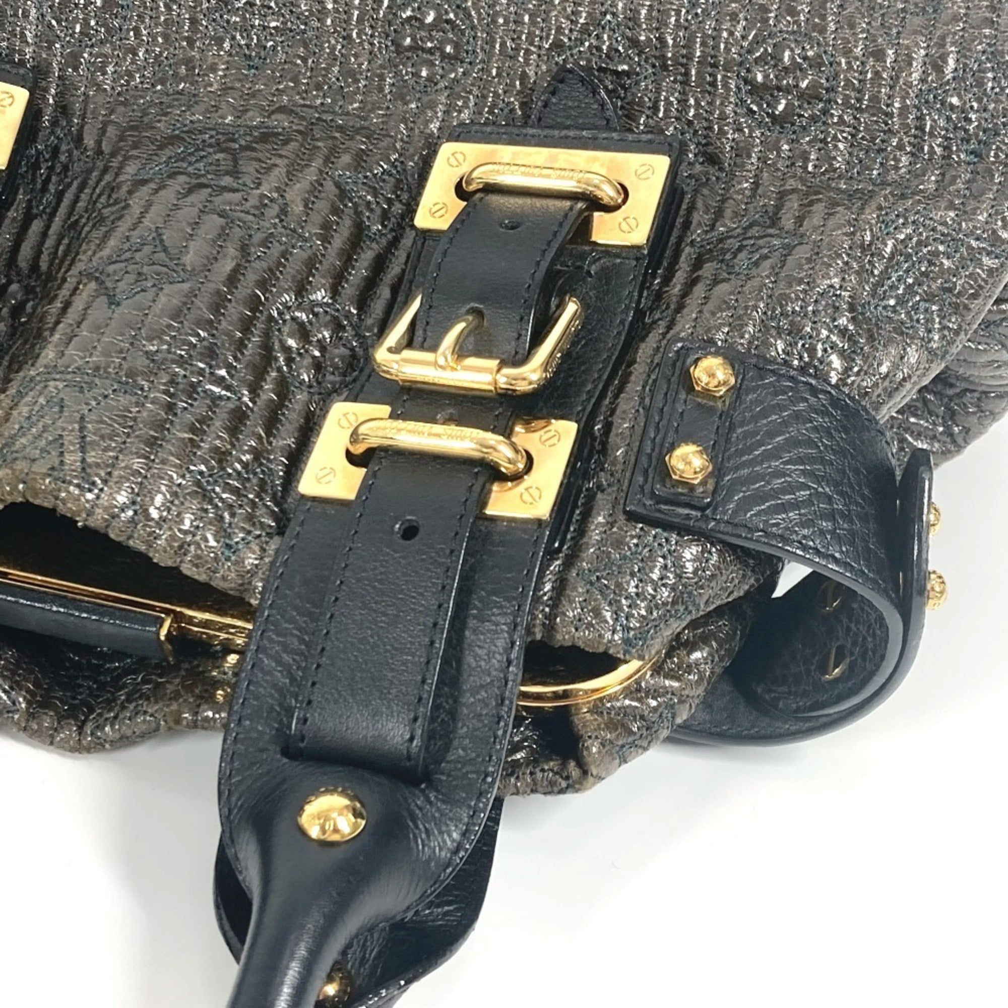 Louis Vuitton Black Noir Handbag Shoulder Bag Tote Bag (Pre-Owned)