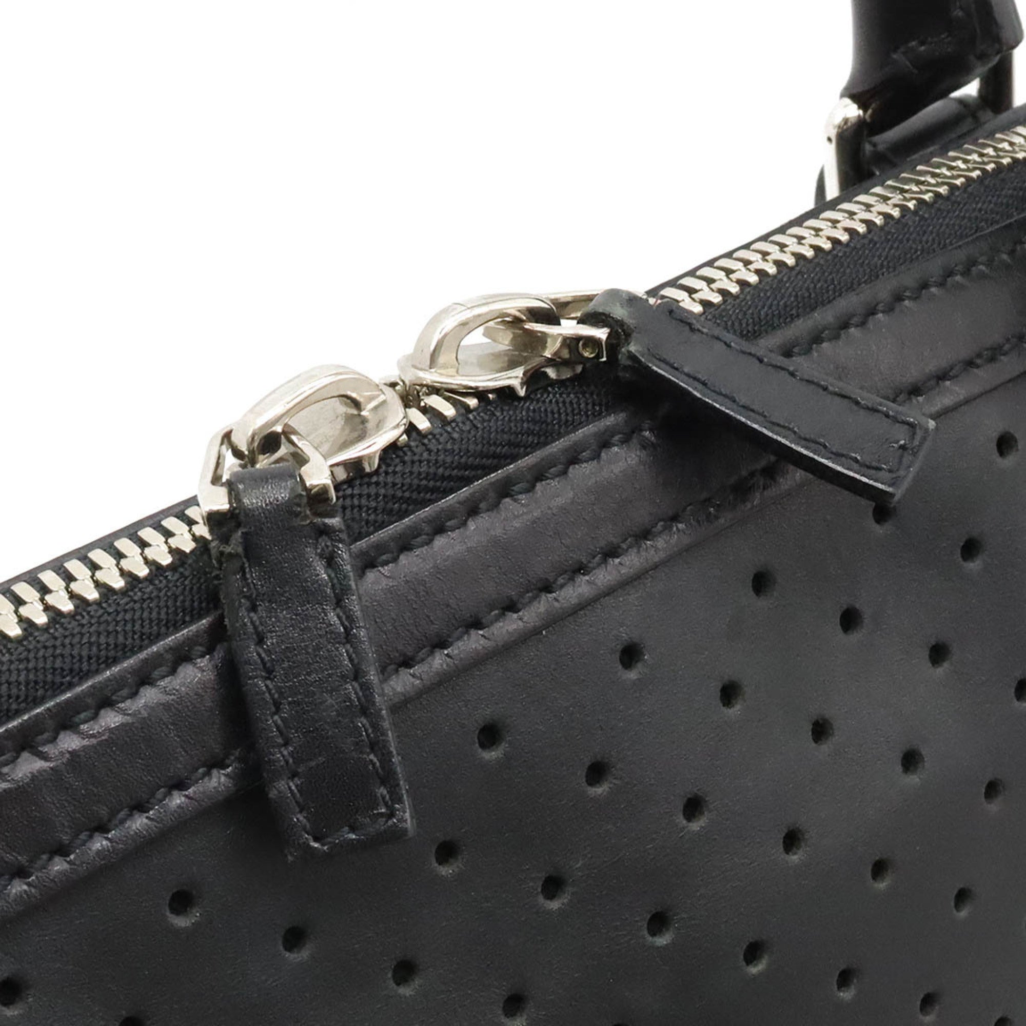 Gucci Black Leather Handbag Shoulder Bag (Pre-Owned)