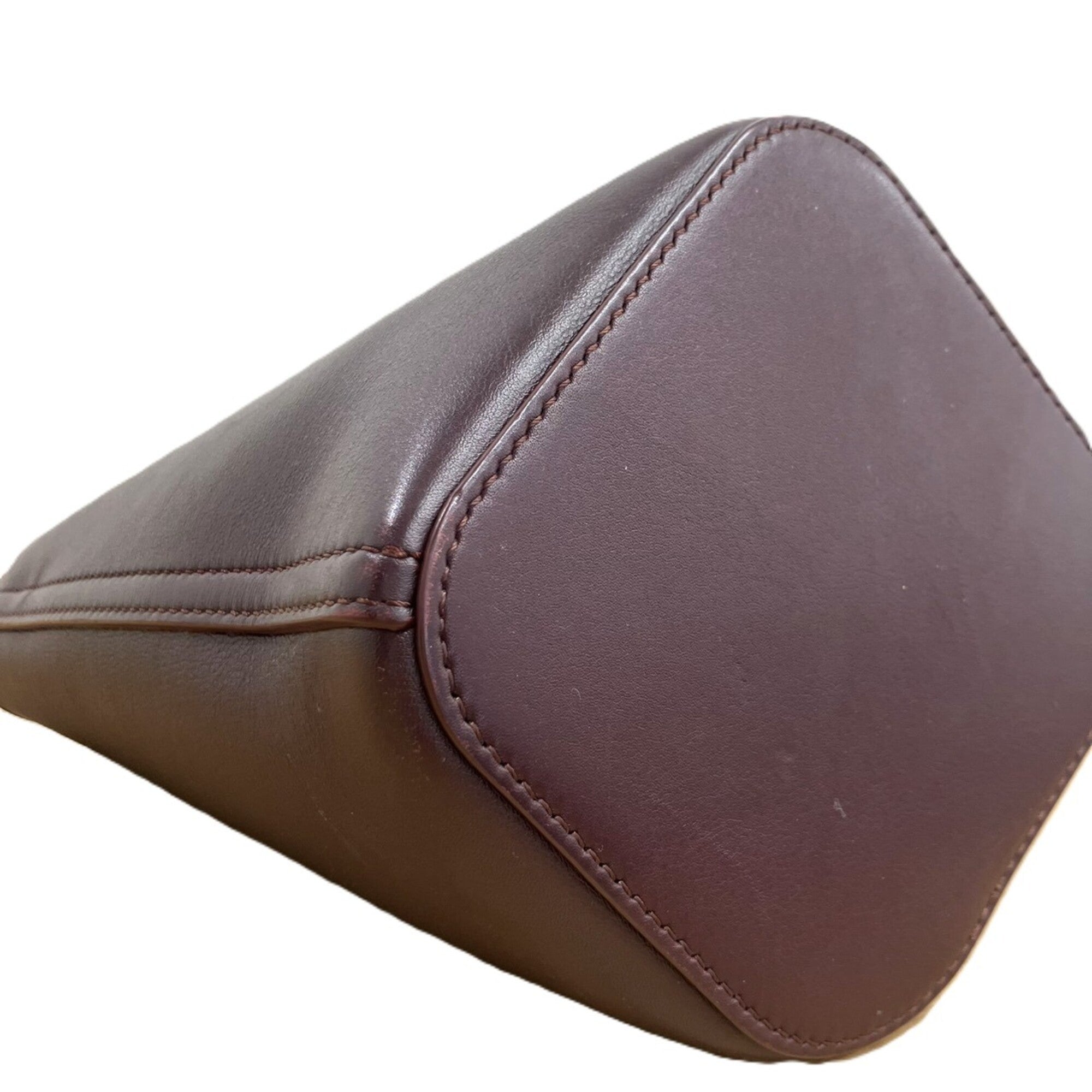Loewe Dark Brown Leather Handbag (Pre-Owned)