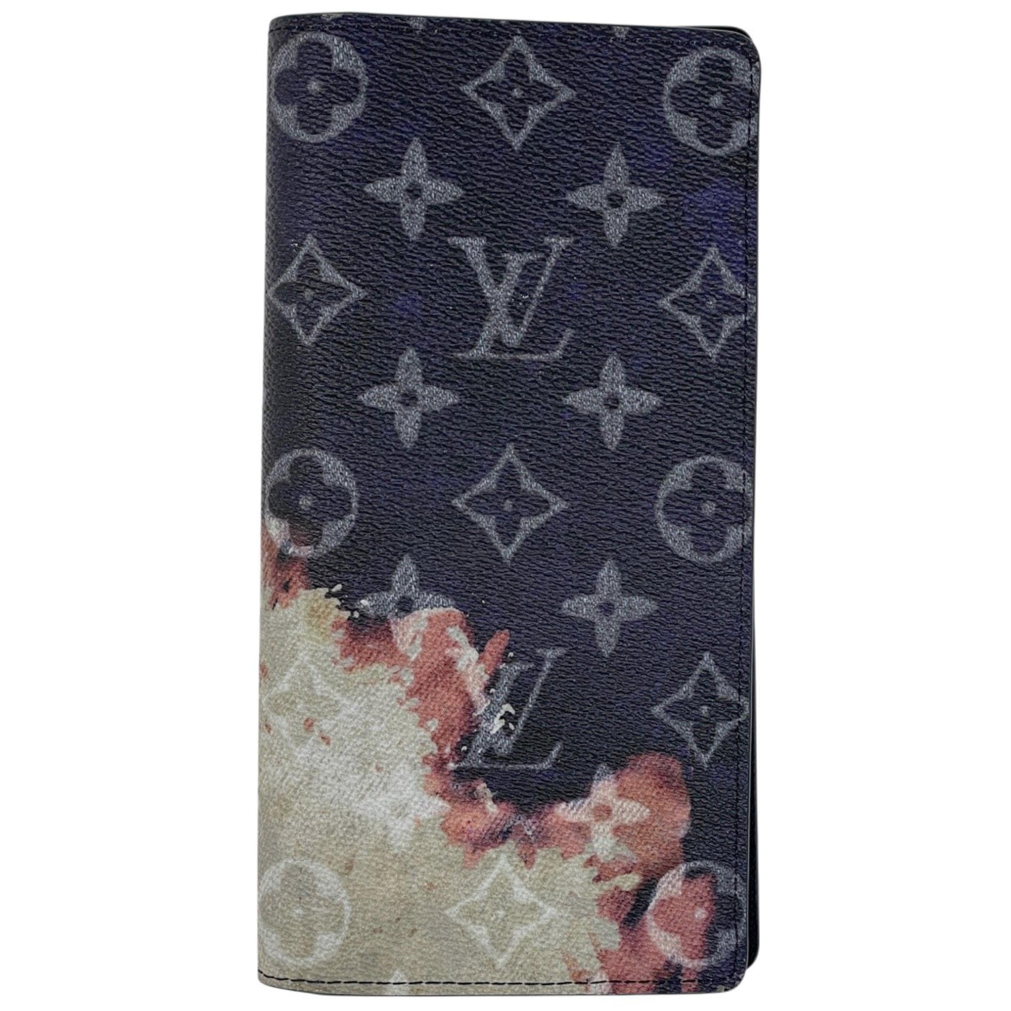 Louis Vuitton Navy Monogram Long Wallet (Bi-Fold) (Pre-Owned)