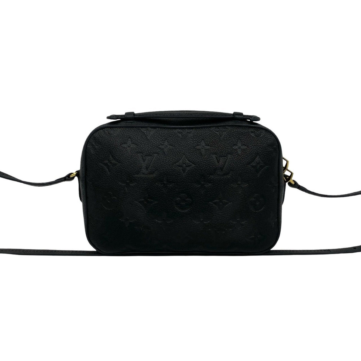 Louis Vuitton Black Leather Shoulder Bag (Pre-Owned)