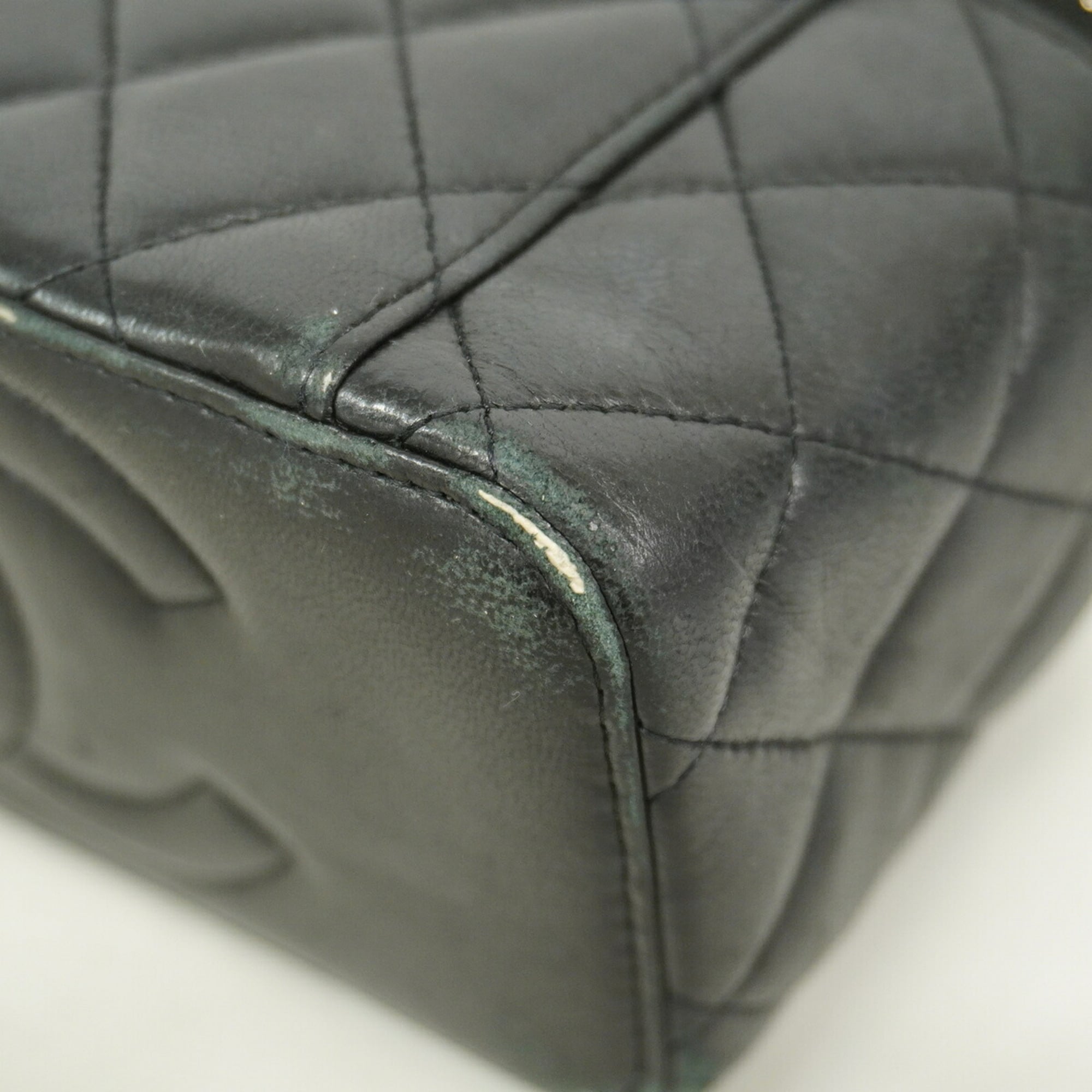 Chanel Black Leather Vanity Bag (Pre-Owned)