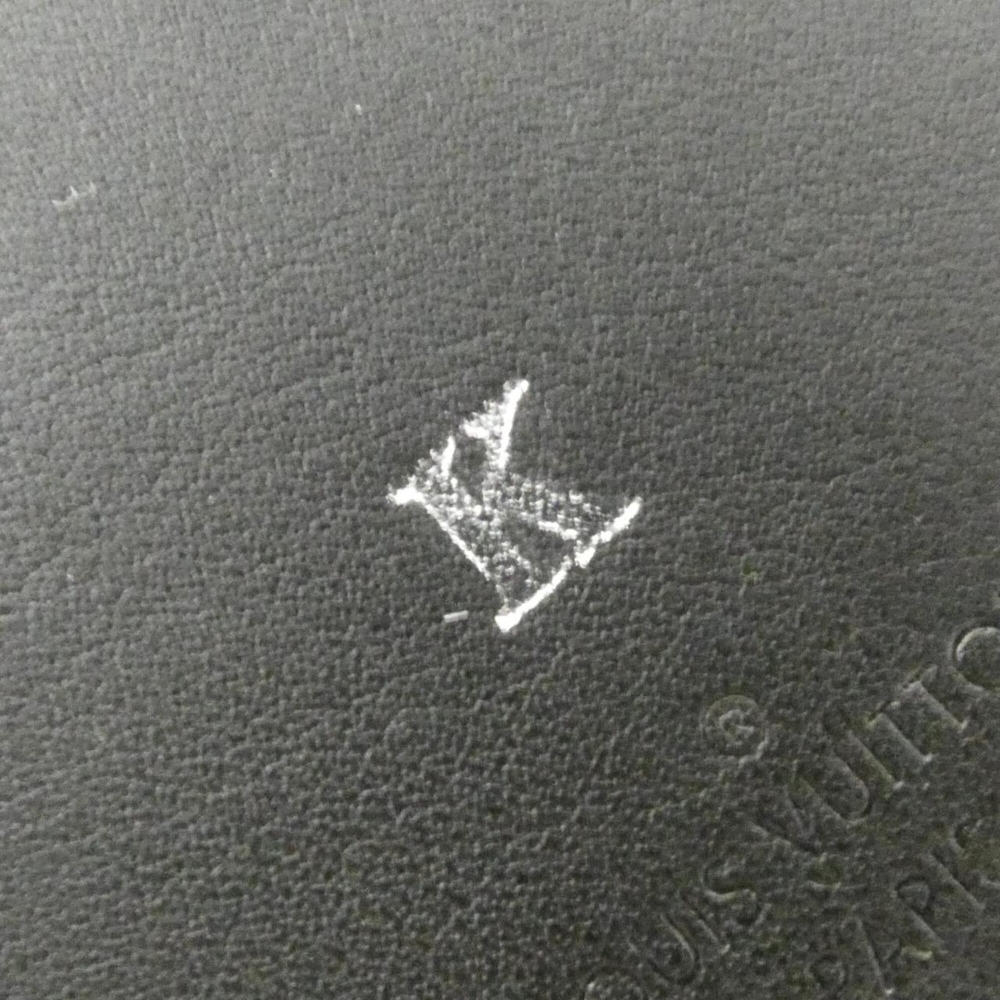 Louis Vuitton Black Coated Canvas Long Wallet (Bi-Fold) (Pre-Owned)