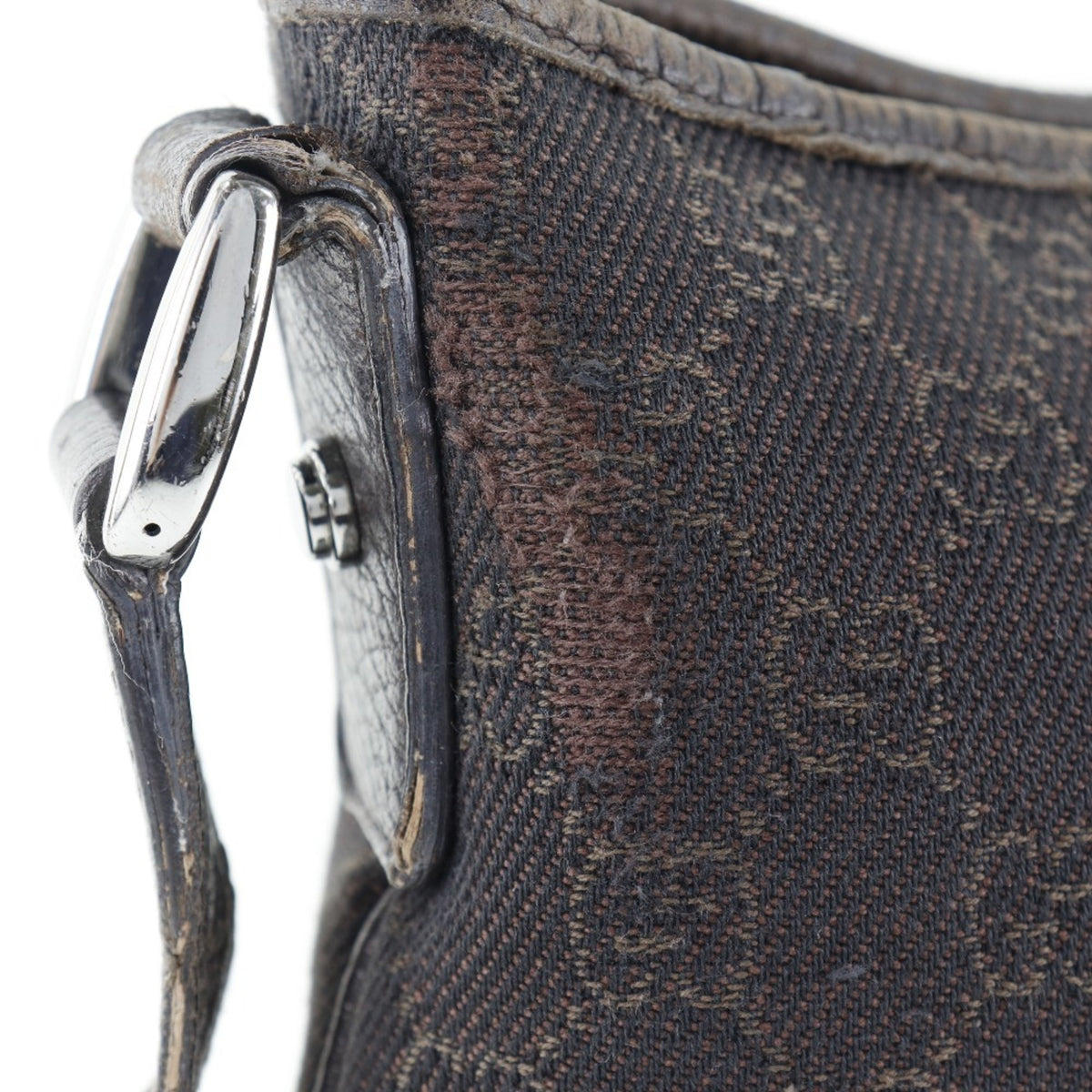 Gucci Abbey Brown Gg Canvas Shoulder Bag (Pre-Owned)