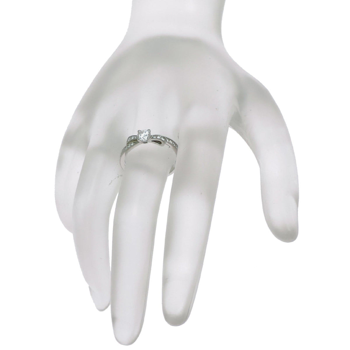Chanel Platinum 950 Band Ring (Pre-Owned)