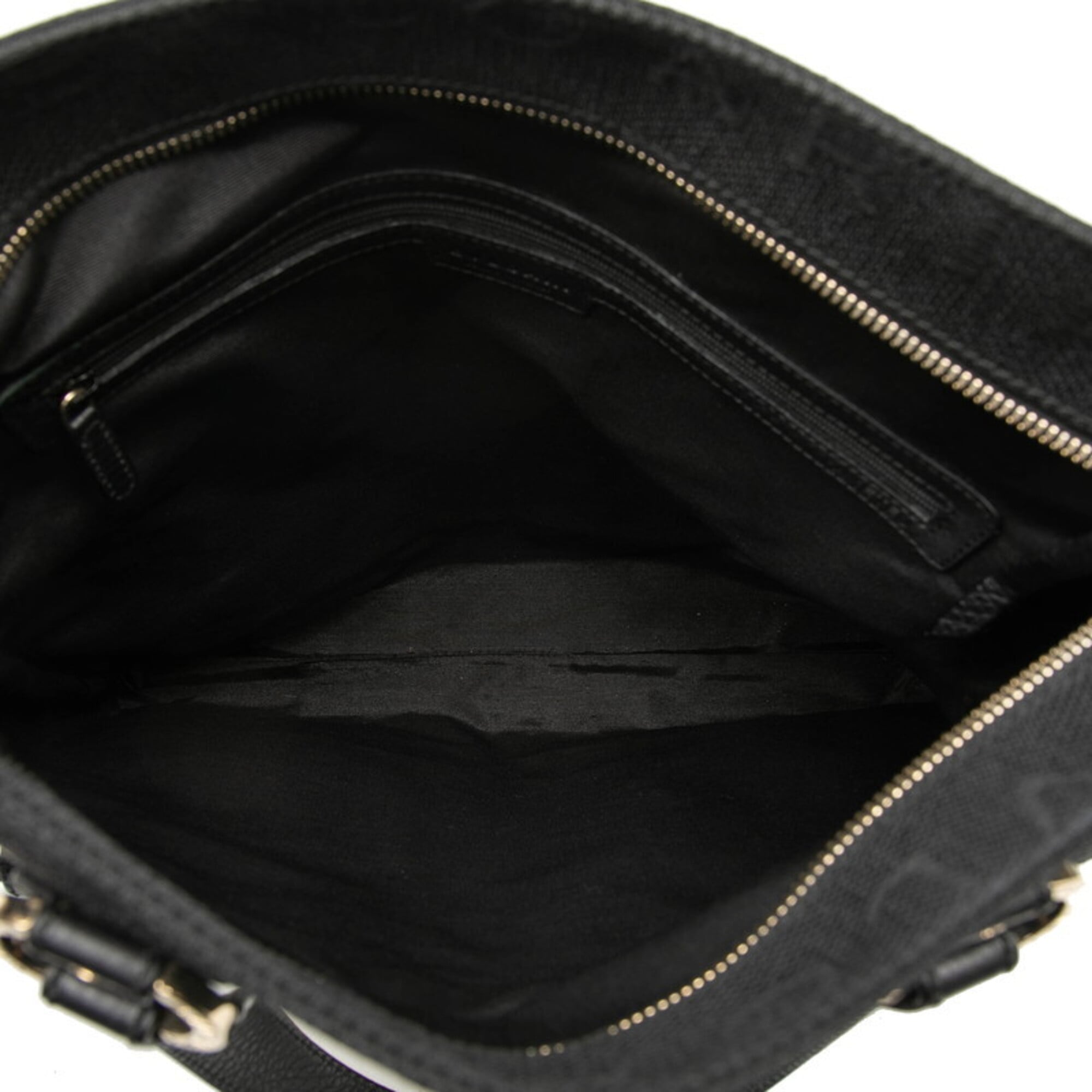 Bvlgari Black Canvas Leather Handbag Tote Bag (Pre-Owned)
