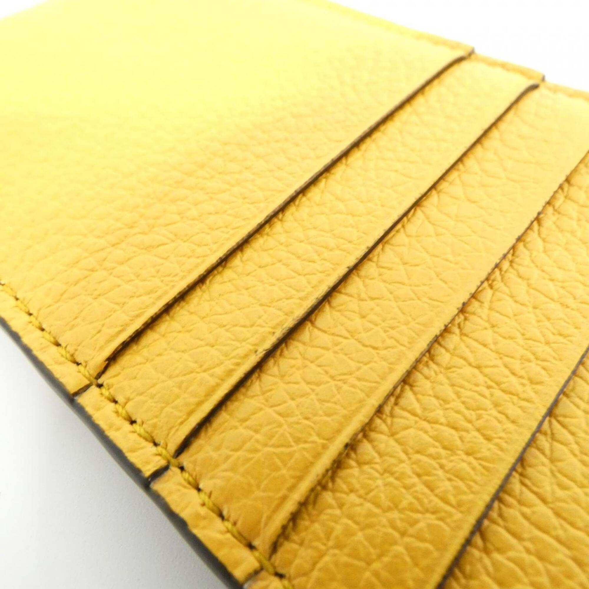 Gucci Yellow Leather Coin Purse/Coin Case (Pre-Owned)