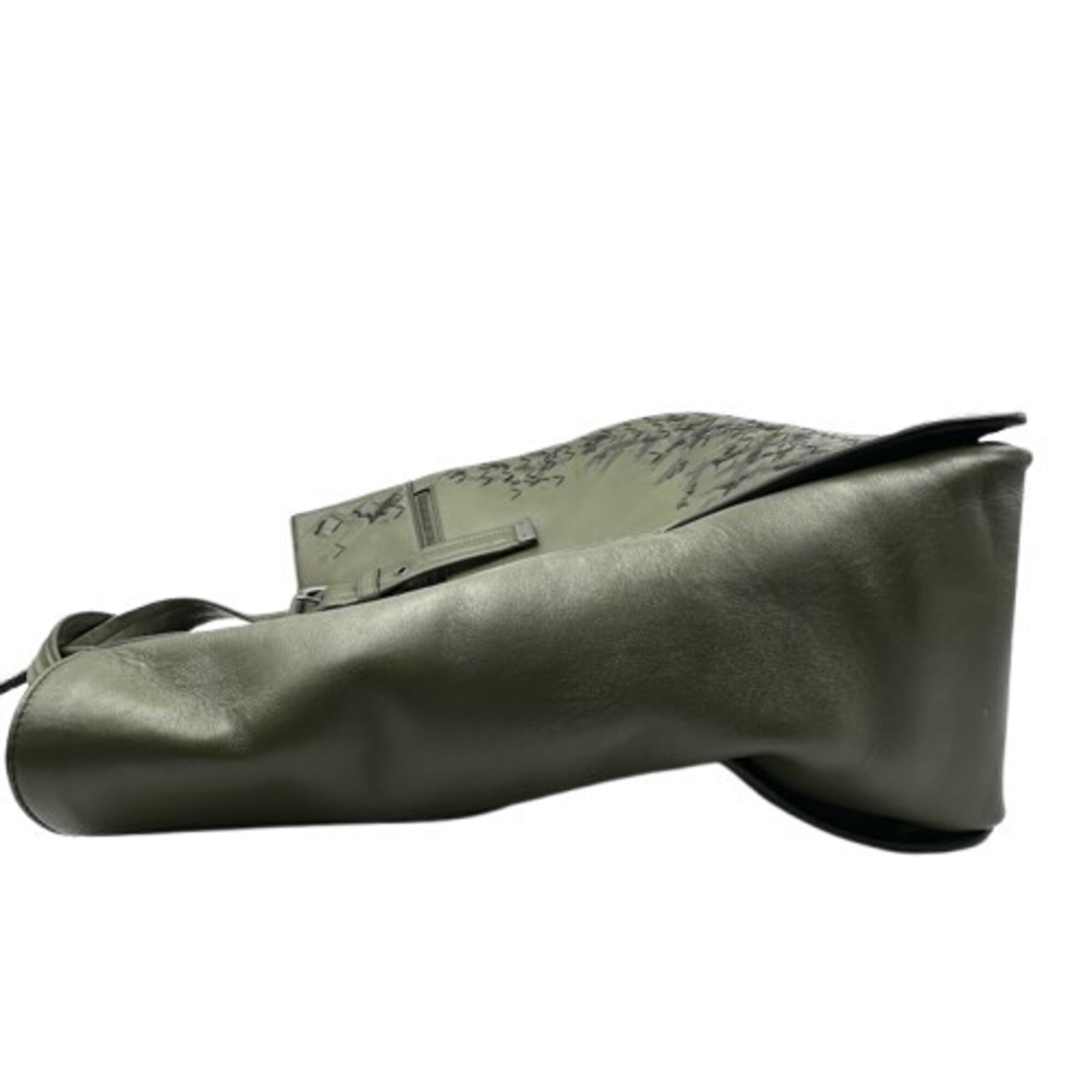 Bottega Veneta Khaki Leather Tote Bag (Pre-Owned)
