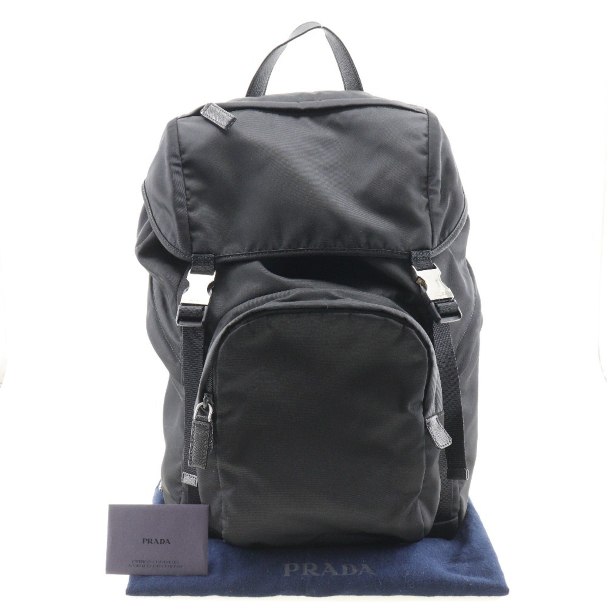 Prada Black Nero Nylon Backpack (Pre-Owned)