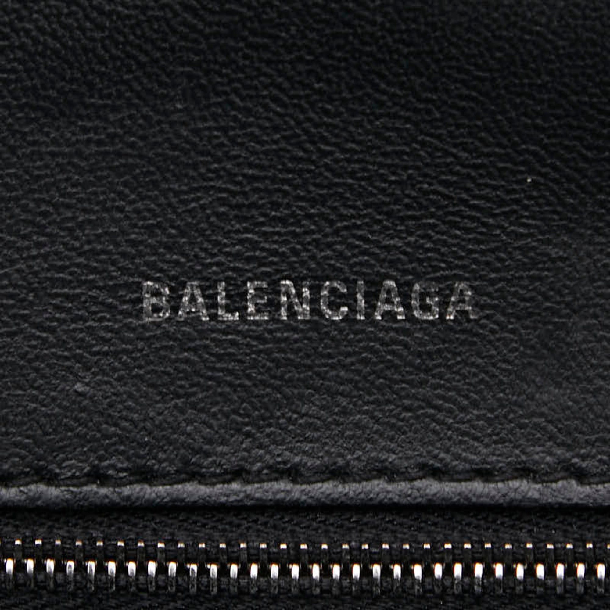 Balenciaga Black Pvc Leather Handbag Shoulder Bag (Pre-Owned)