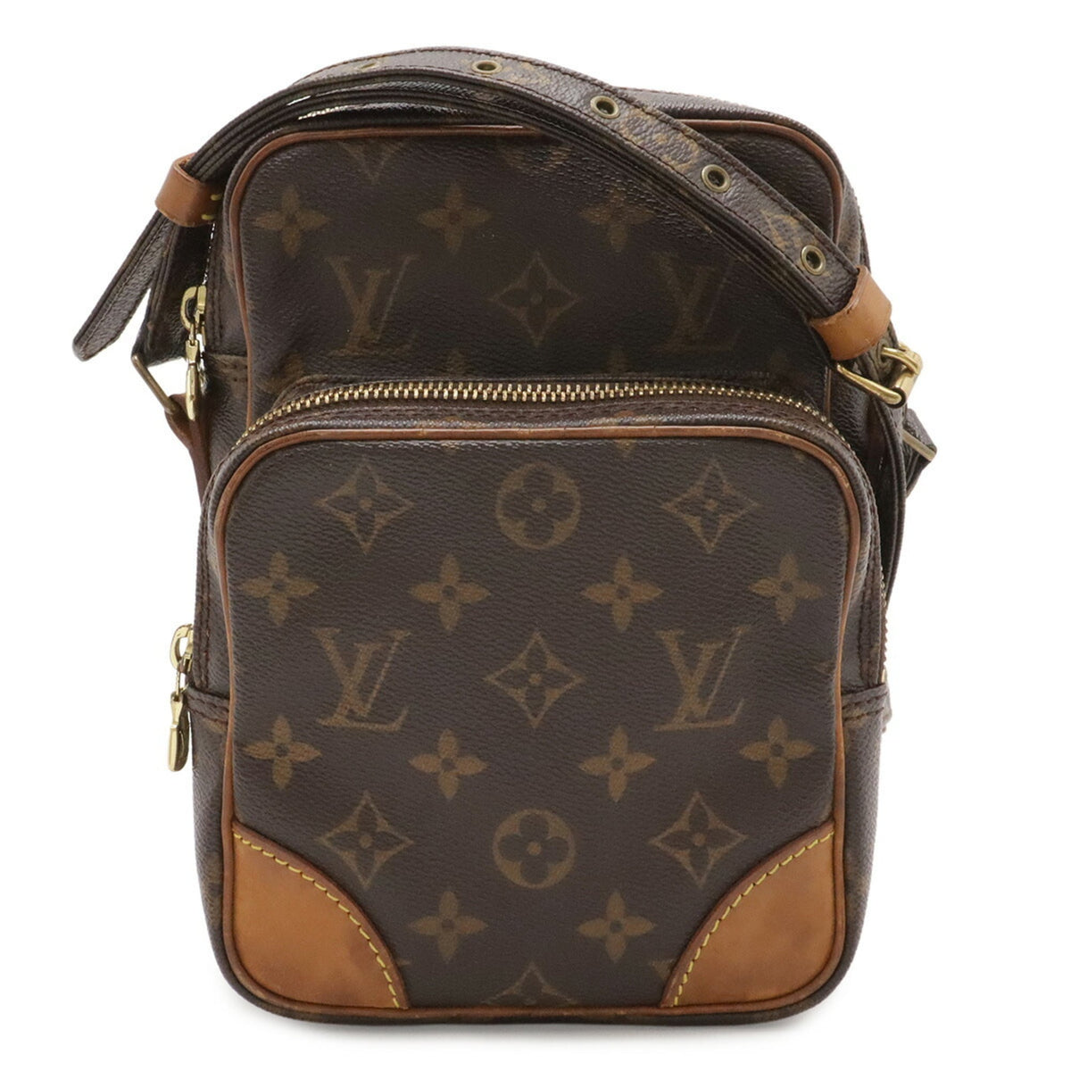 Louis Vuitton Brown Monogram Canvas Pvc Coated Canvas Pochette Shoulder Bag (Pre-Owned)