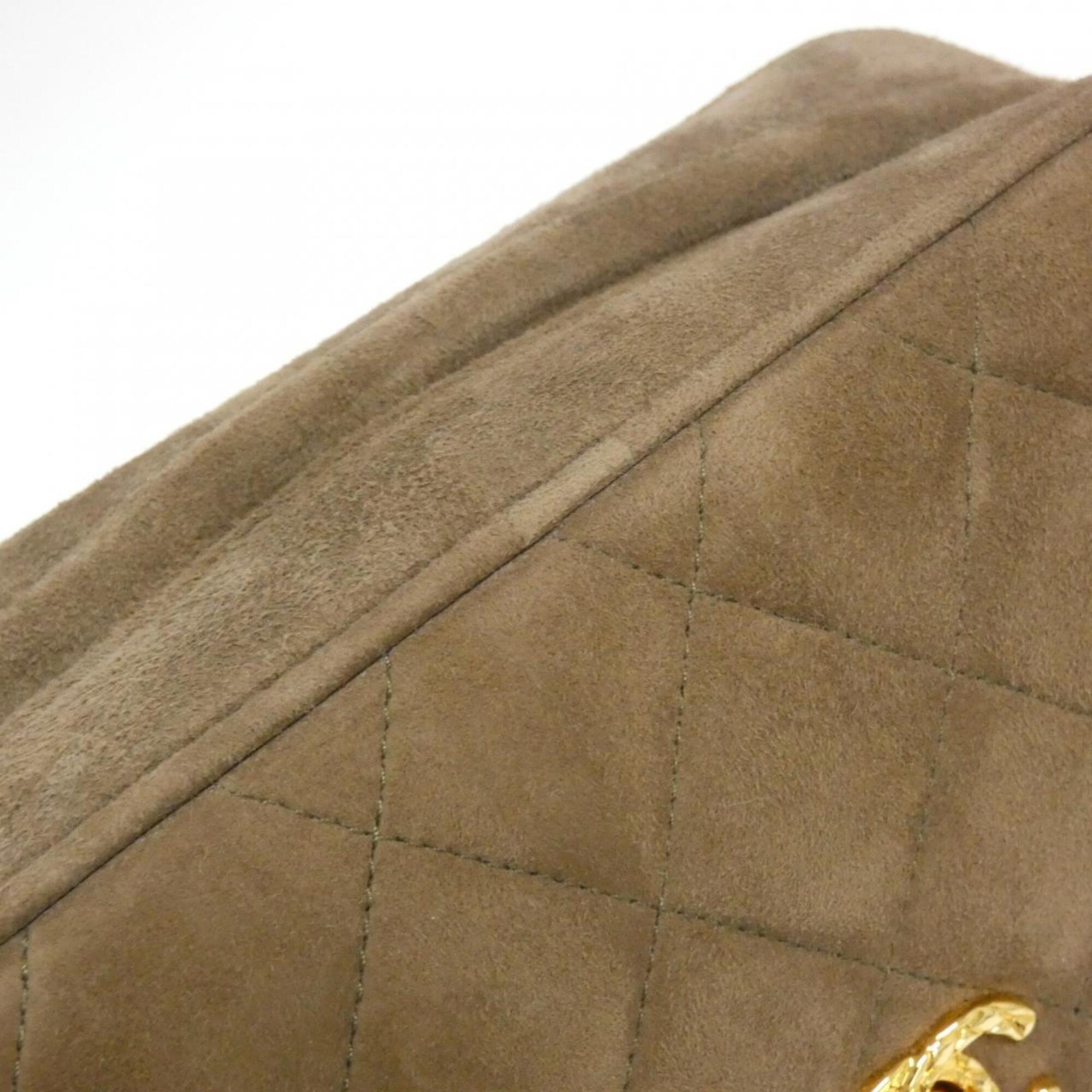 Chanel Light Brown Suede Shoulder Bag (Pre-Owned)