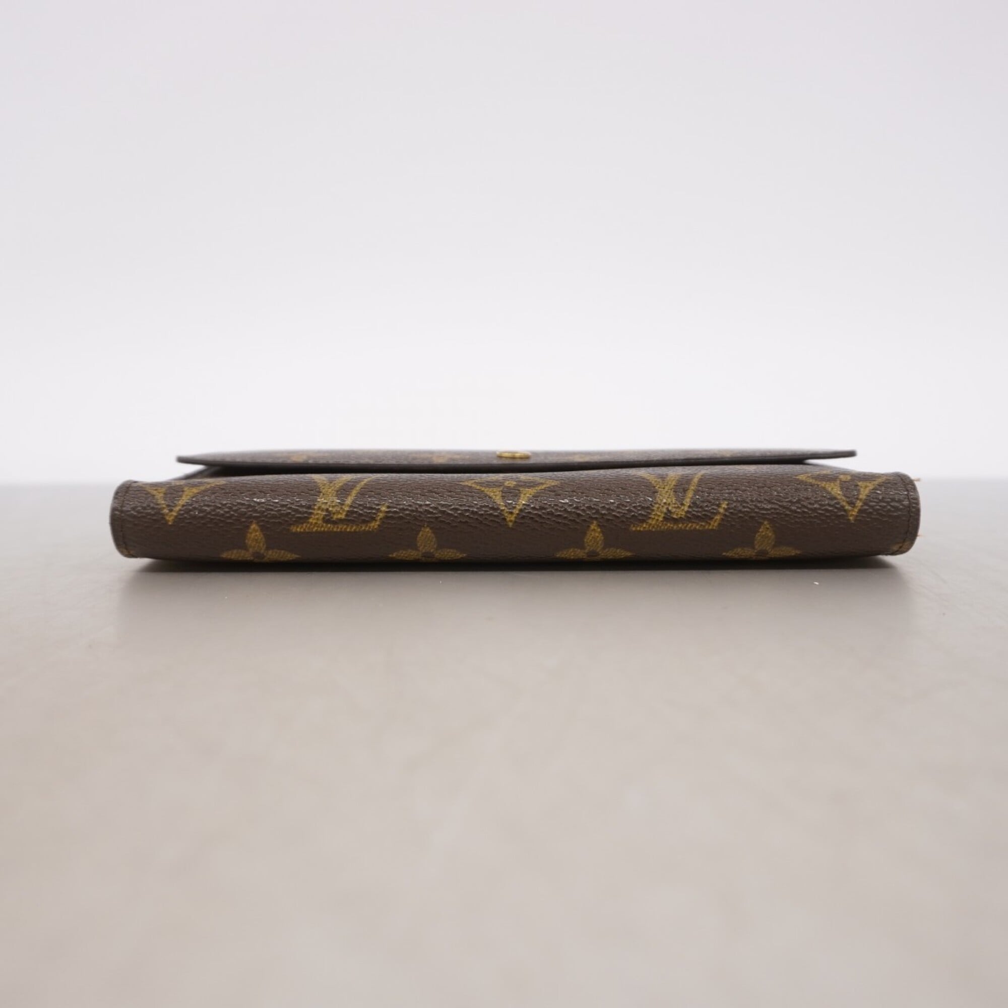 Louis Vuitton Brown Long Wallet (Tri-Fold) (Pre-Owned)