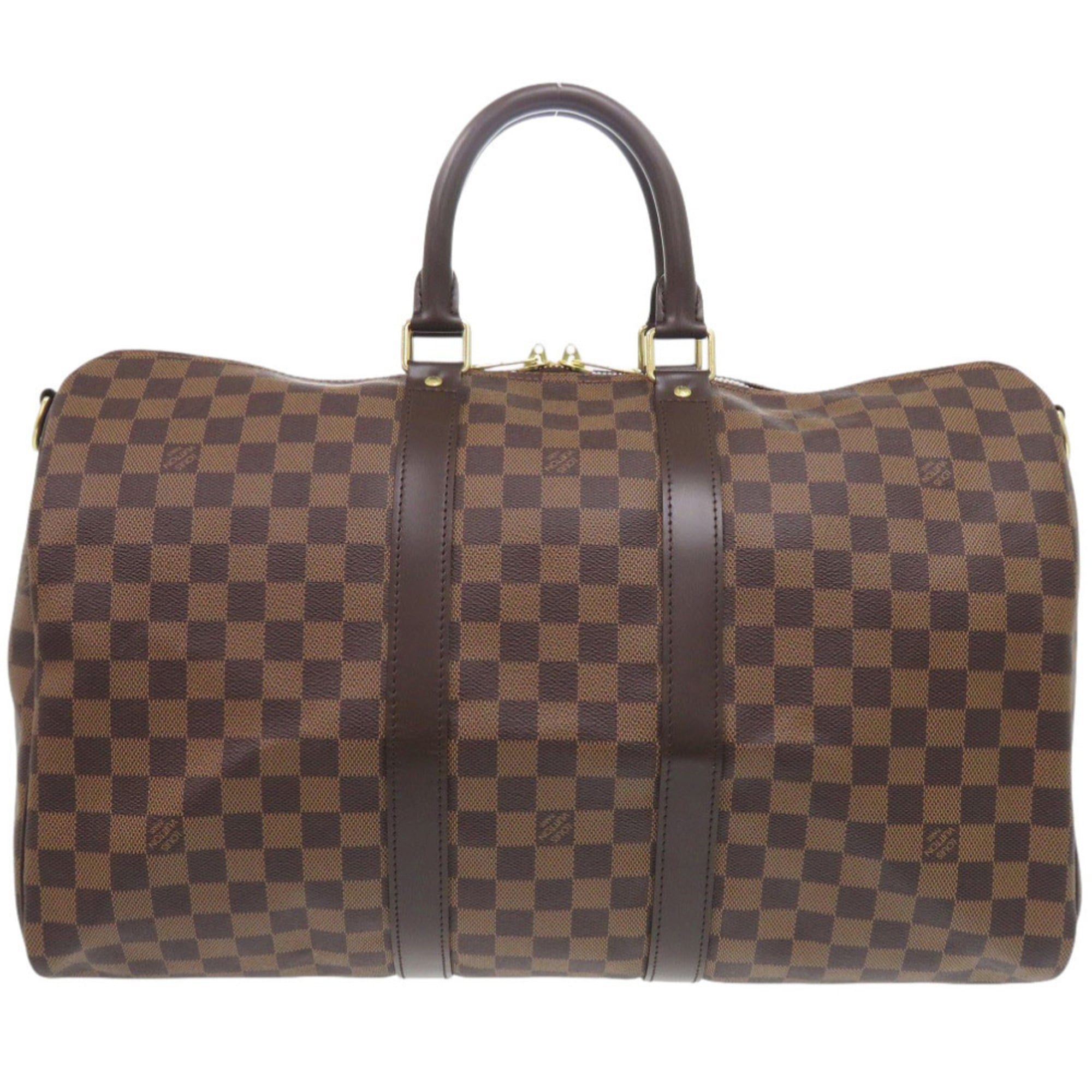 Louis Vuitton Brown Damier Canvas Boston Bag (Pre-Owned)