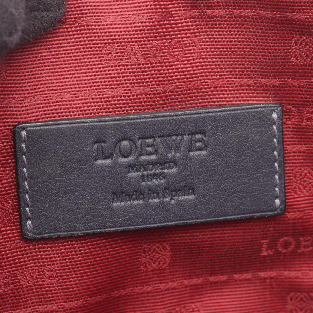 Loewe Black Navy Leather Briefcase Handbag (Pre-Owned)