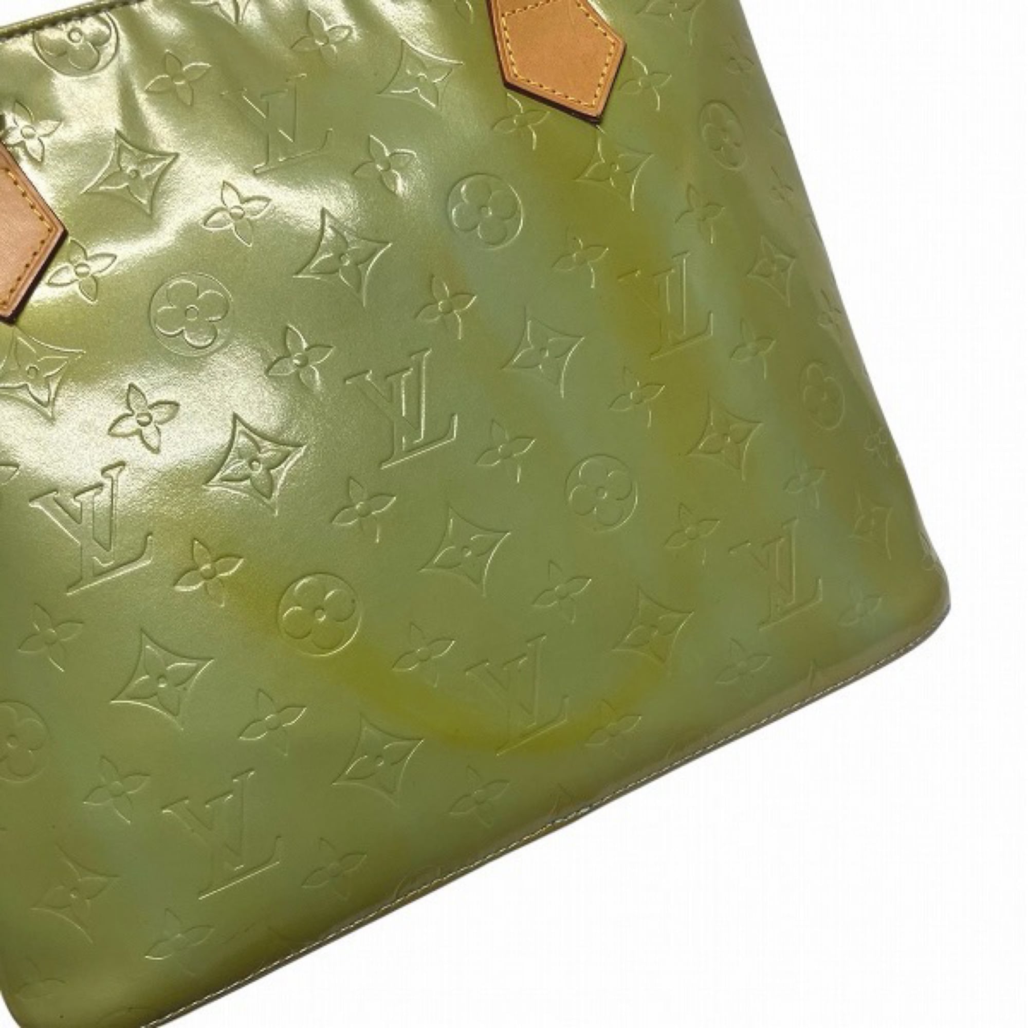 Louis Vuitton Galle Green Patent Leather Tote Bag (Pre-Owned)