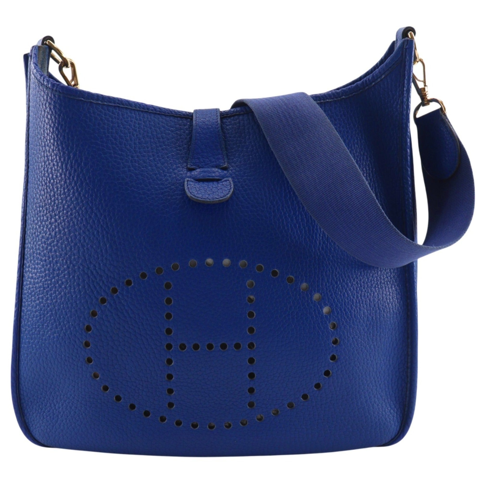 Hermes Blue Ardennes Leather Shoulder Bag (Pre-Owned)