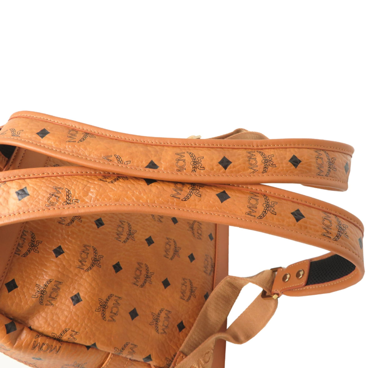 Mcm Brown Pvc Backpack (Pre-Owned)
