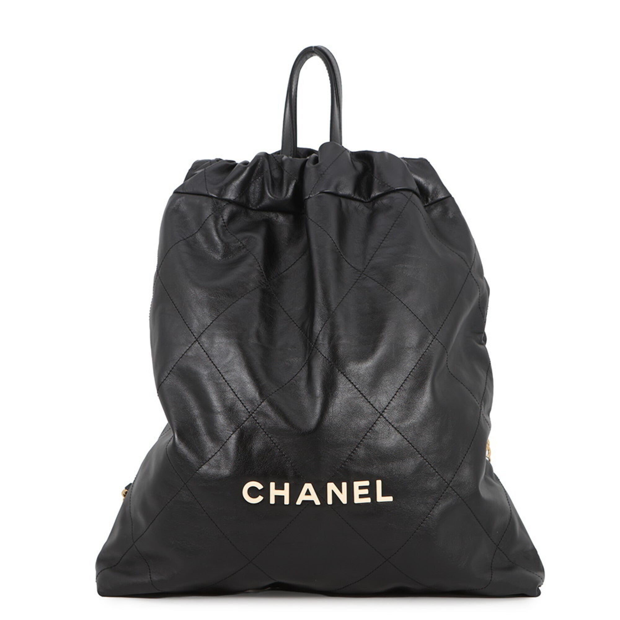 Chanel Black Leather Handbag (Pre-Owned)