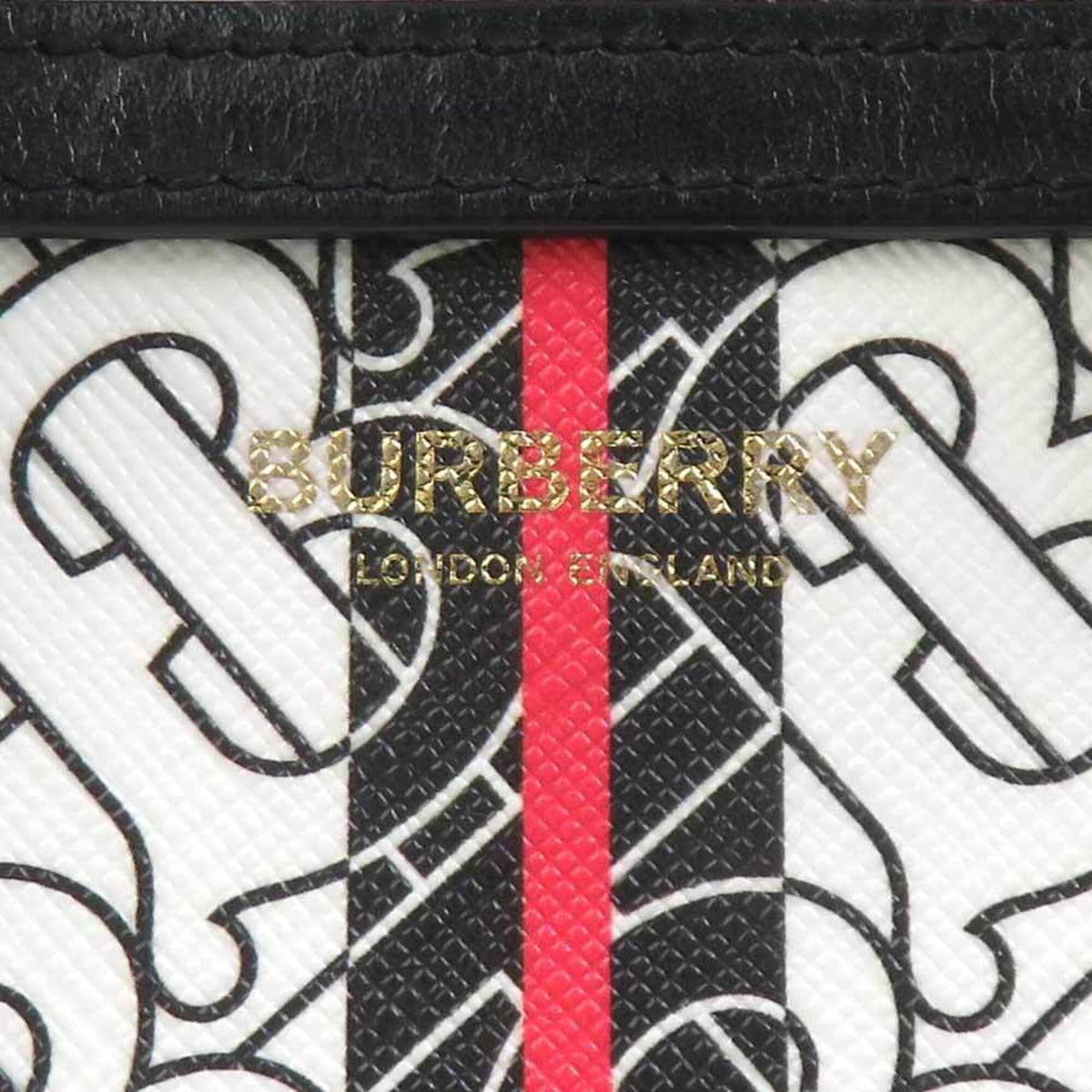 Burberry Black Brown White Pvc Leather Handbag Shoulder Bag (Pre-Owned)