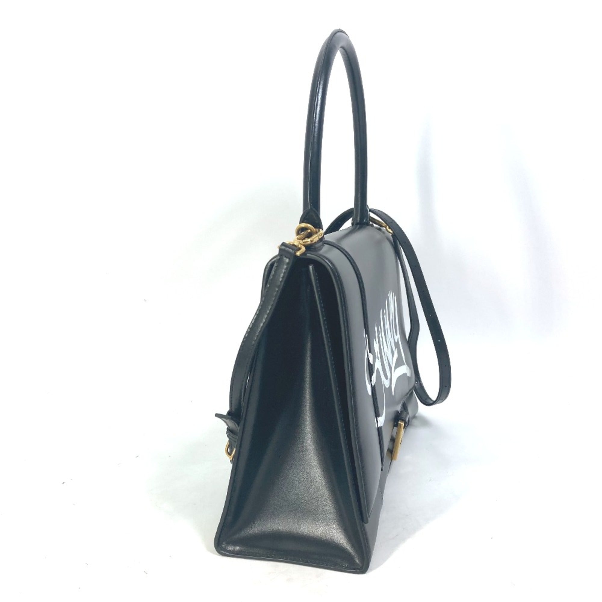 Balenciaga Black Leather Handbag (Pre-Owned)