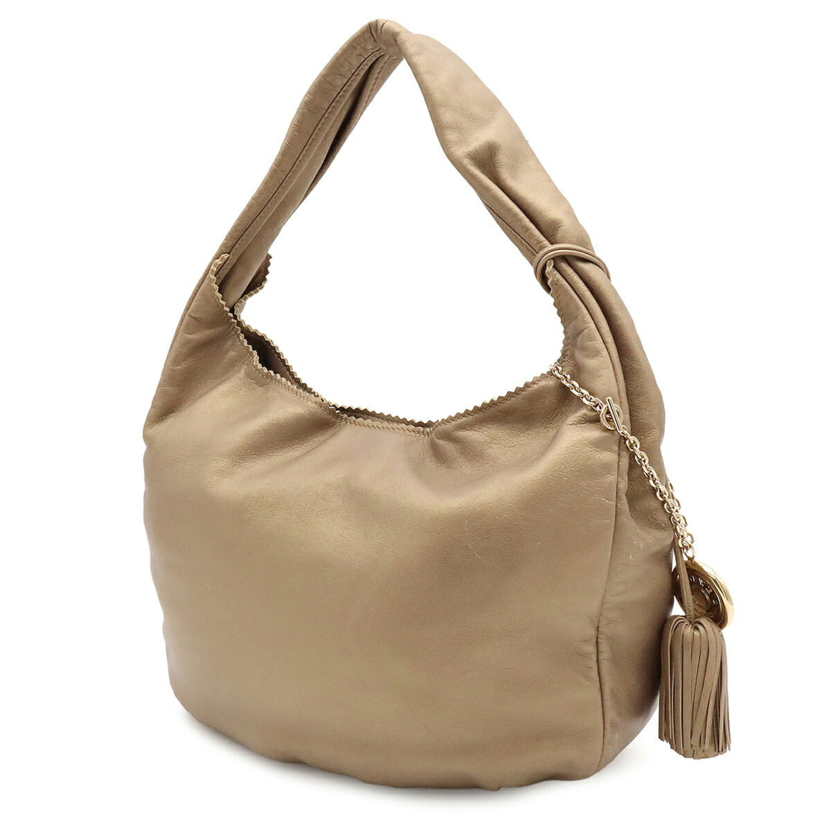 Loewe Gold Nappa Leather Shoulder Bag (Pre-Owned)