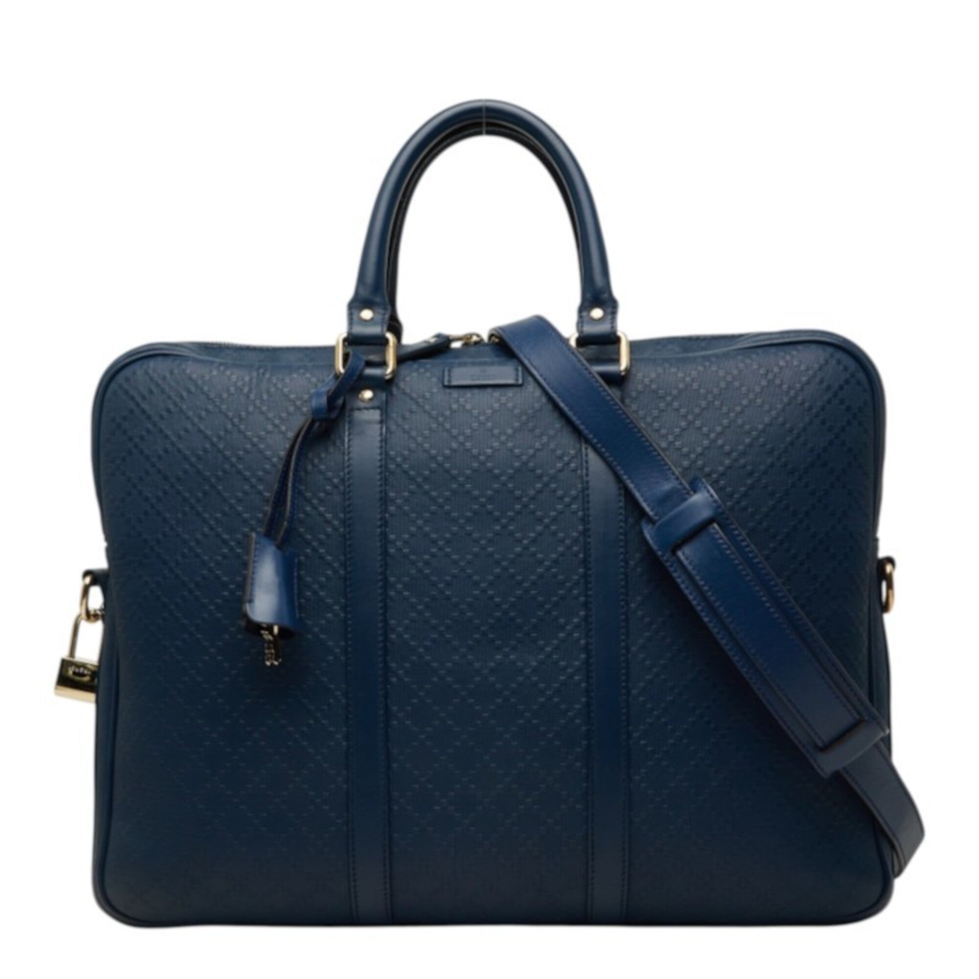Gucci Blue Leather Shoulder Bag (Pre-Owned)